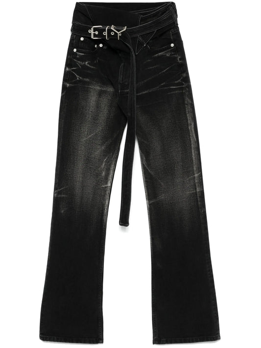wrap belt jeans