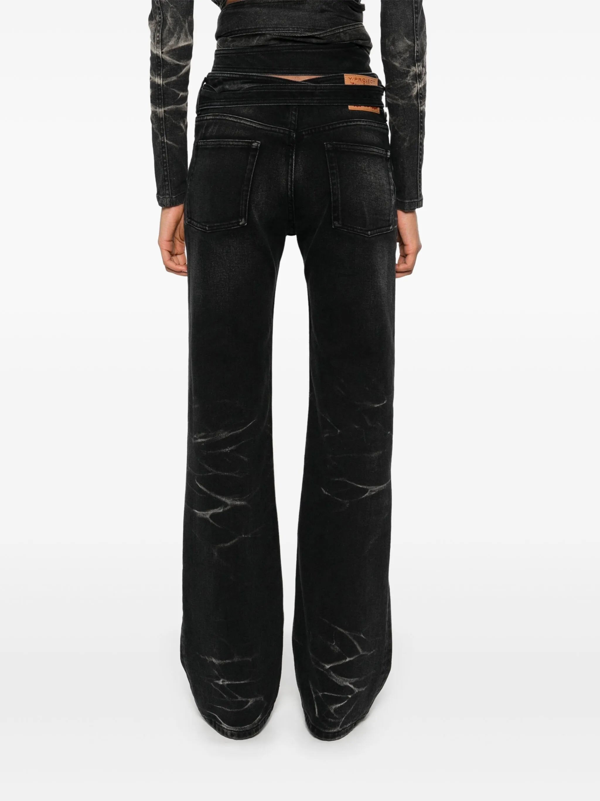 wrap belt jeans