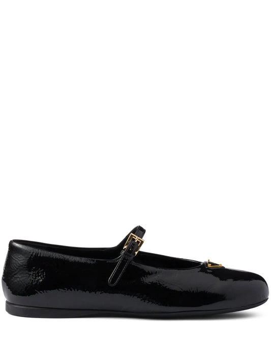 leather ballerina shoes