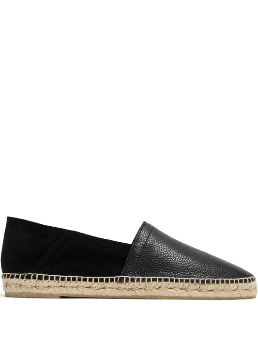 suede panel flat shoes