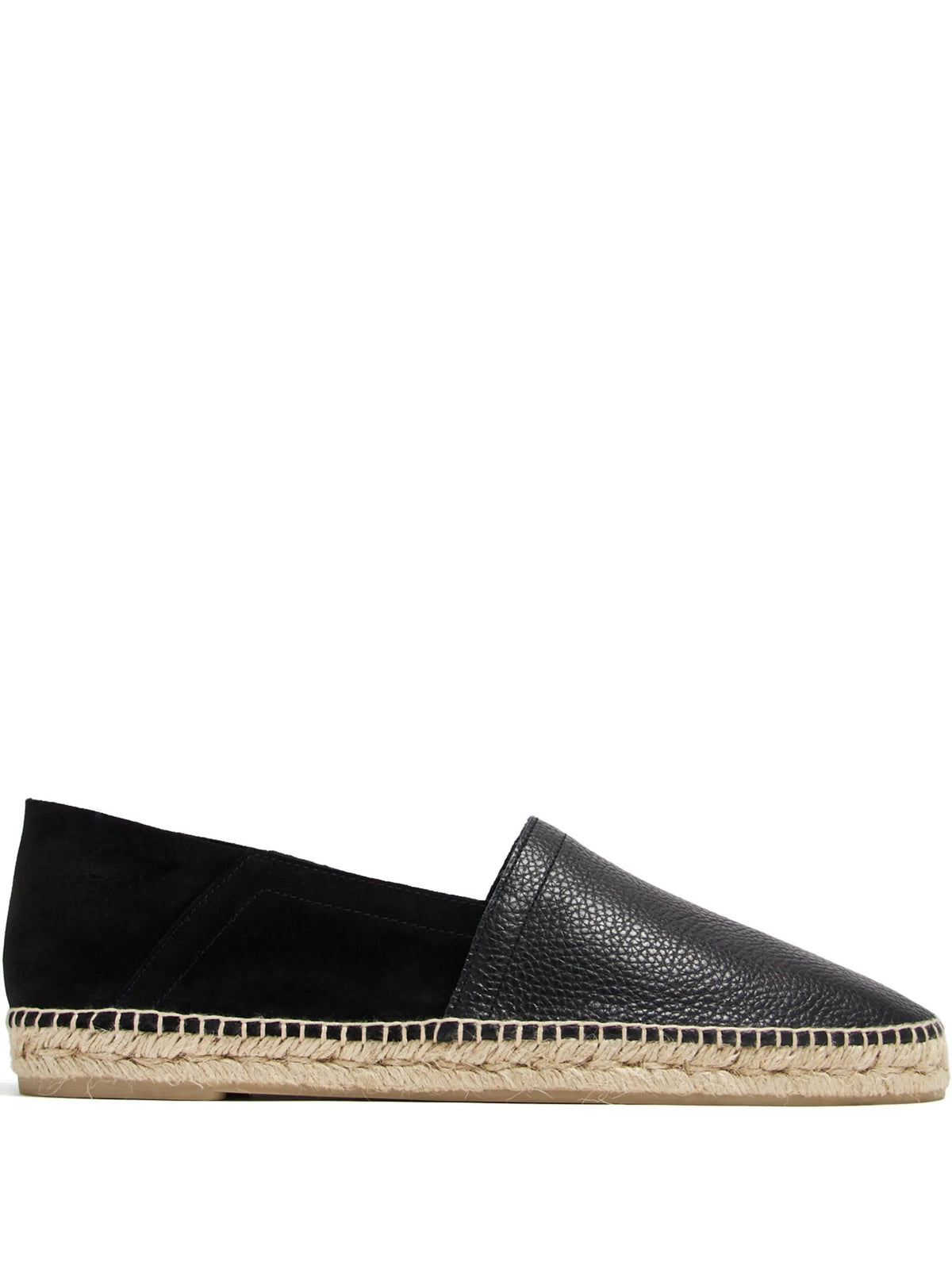 suede panel flat shoes