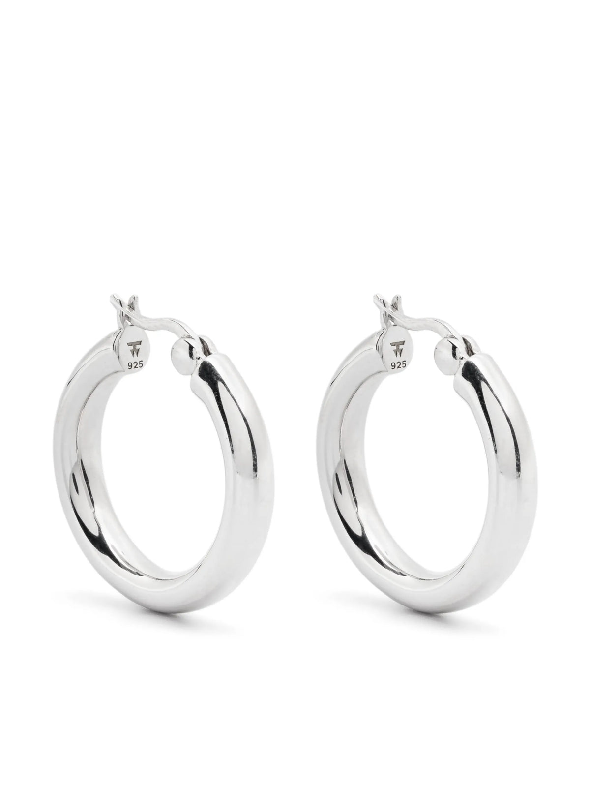 medium sterling silver hoop earrings