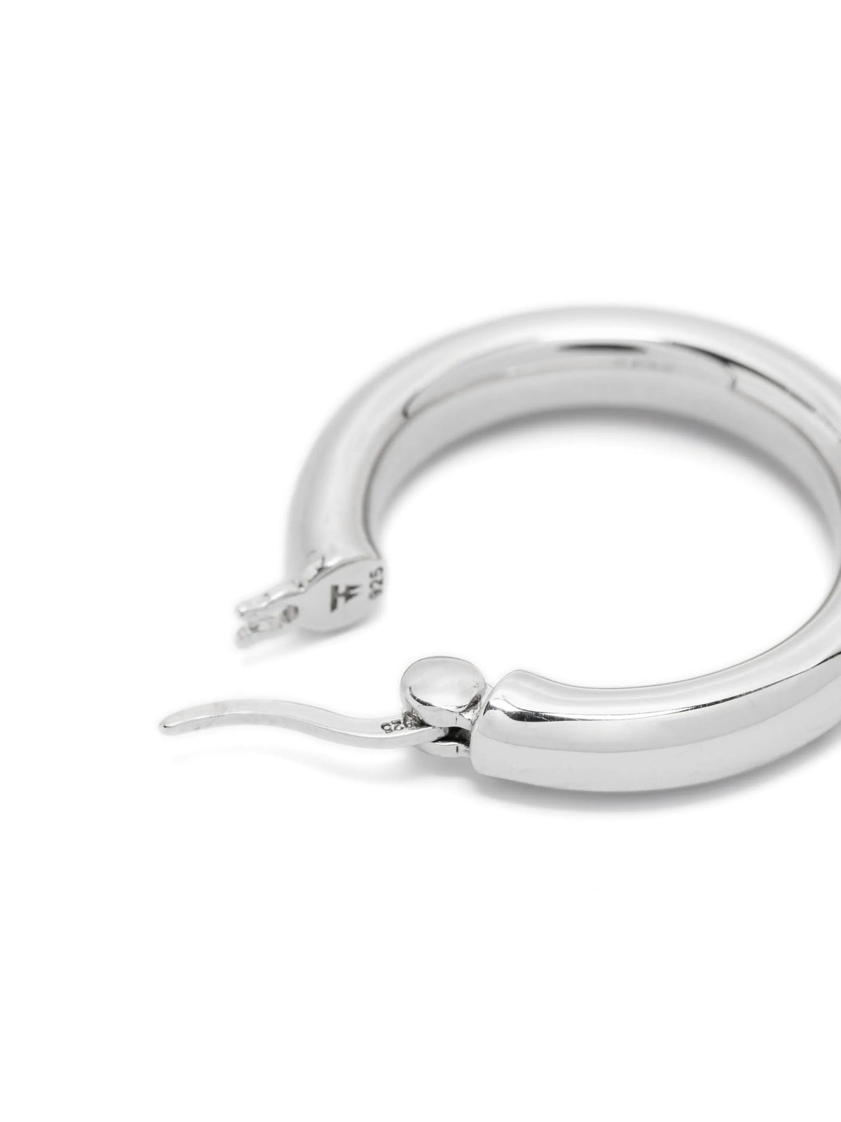 medium sterling silver hoop earrings