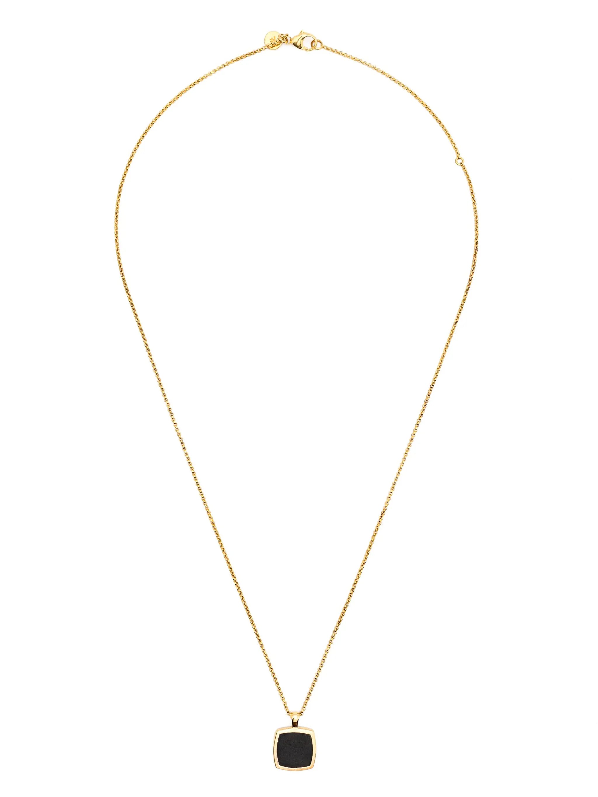 Cushion Pendant Onyx necklace