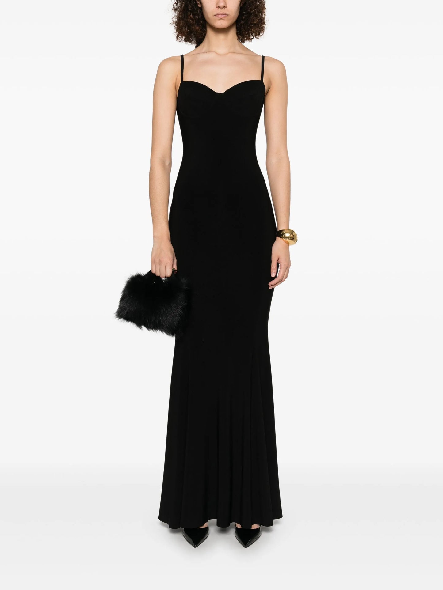underwire-cup fishtail gown
