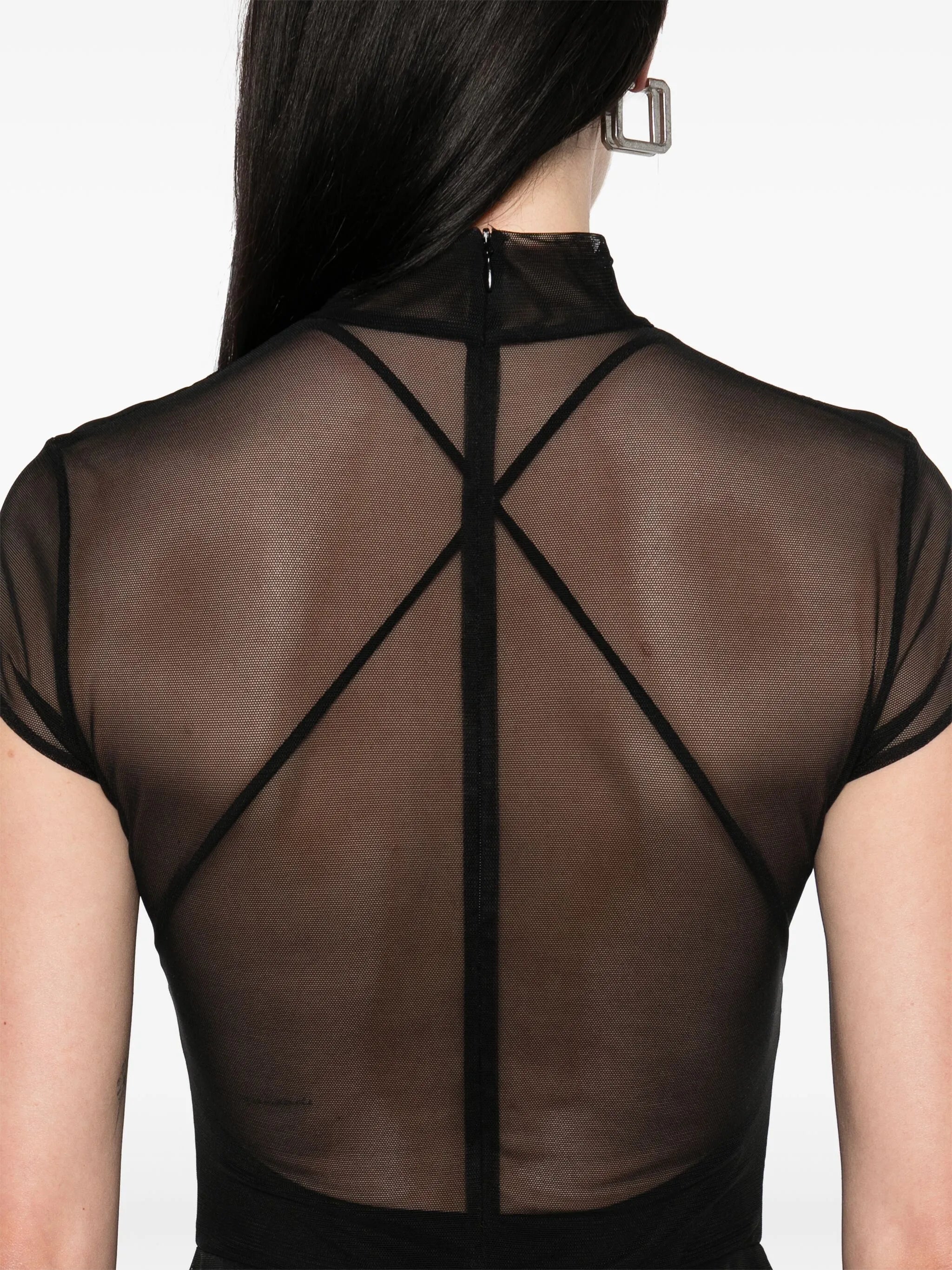 sem-sheer mini dress