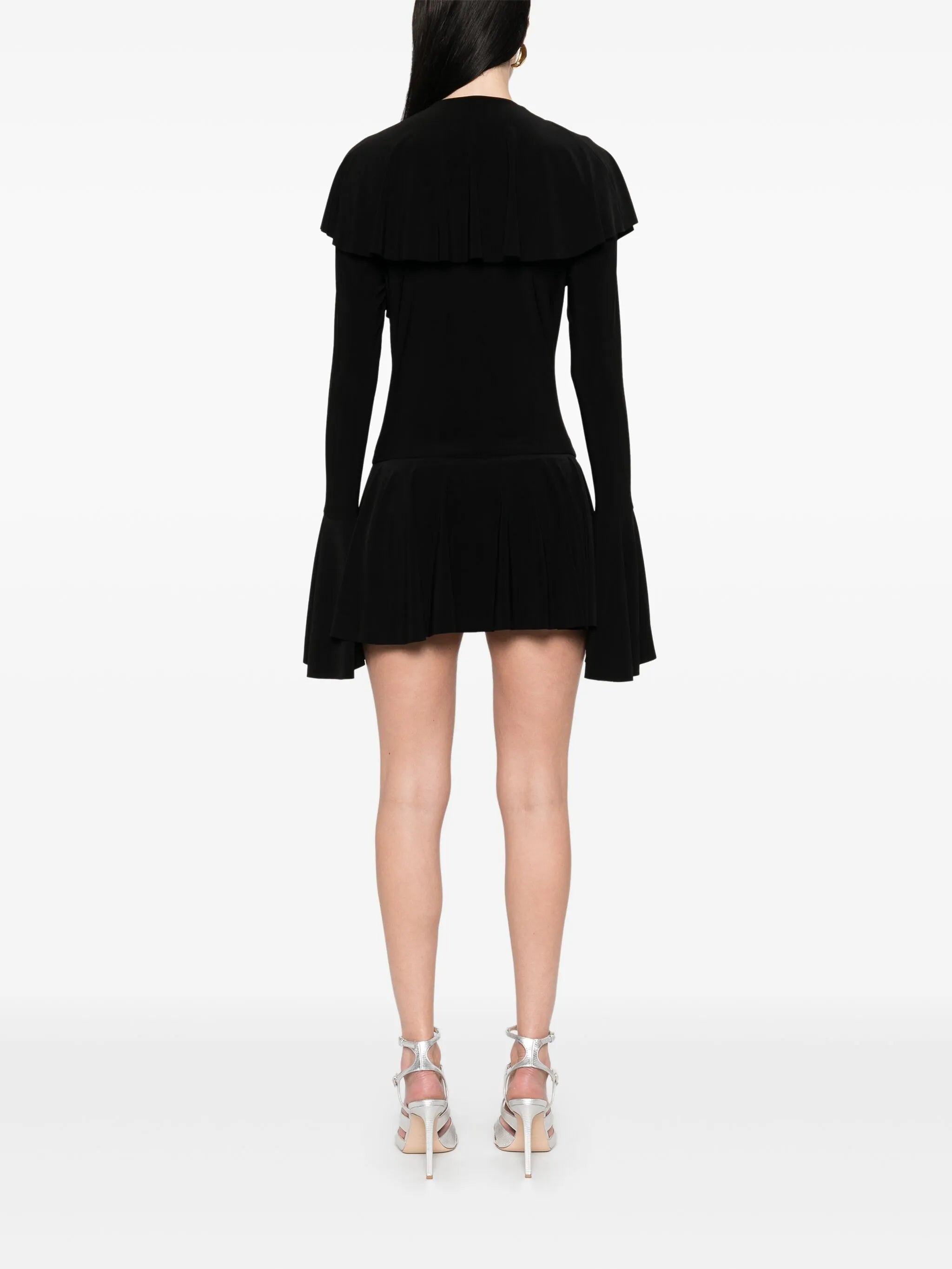 ruffled mini dress