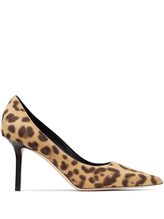 Love 85mm leopard-print pumps