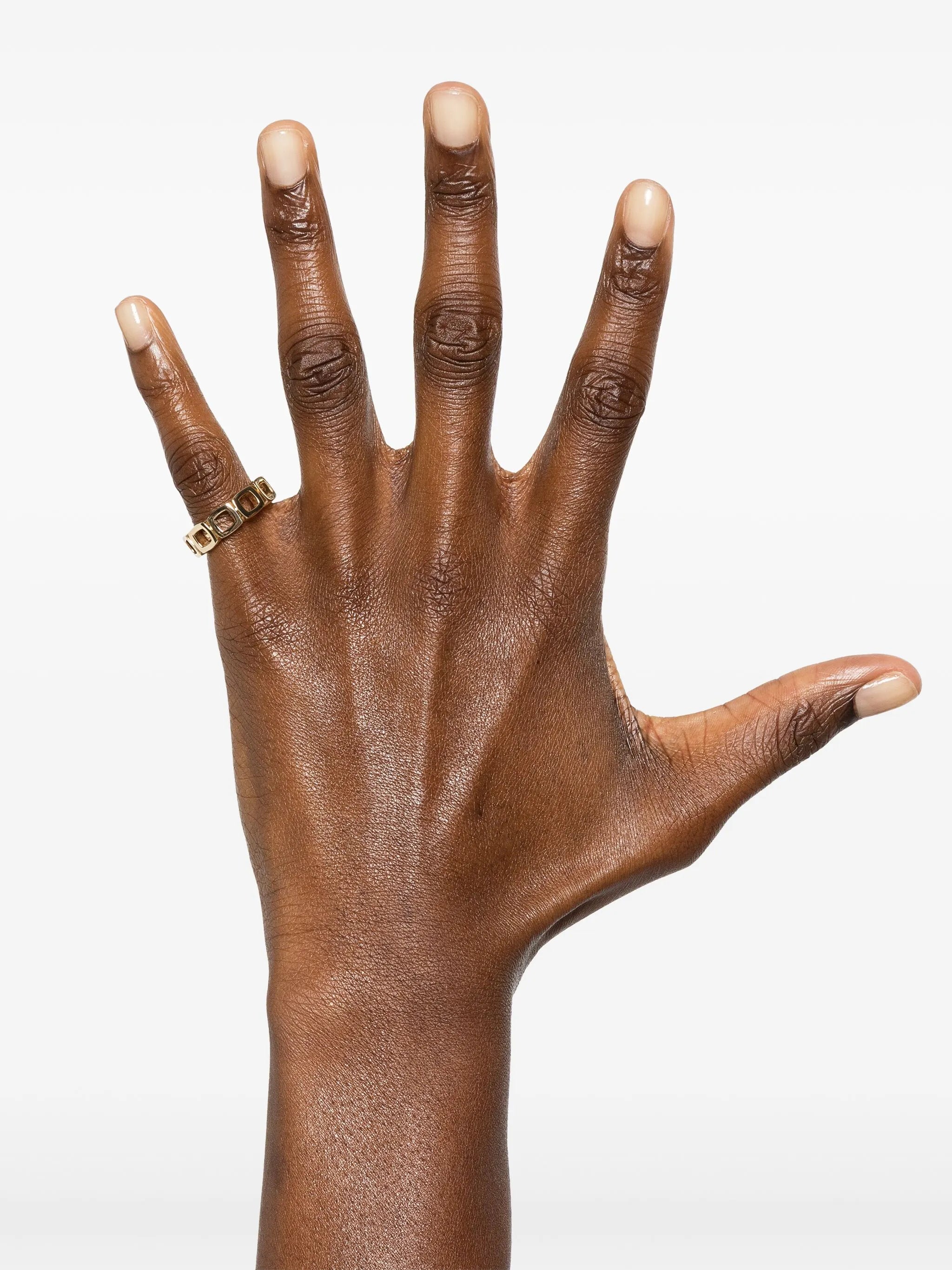 9K yellow gold Cushion ring