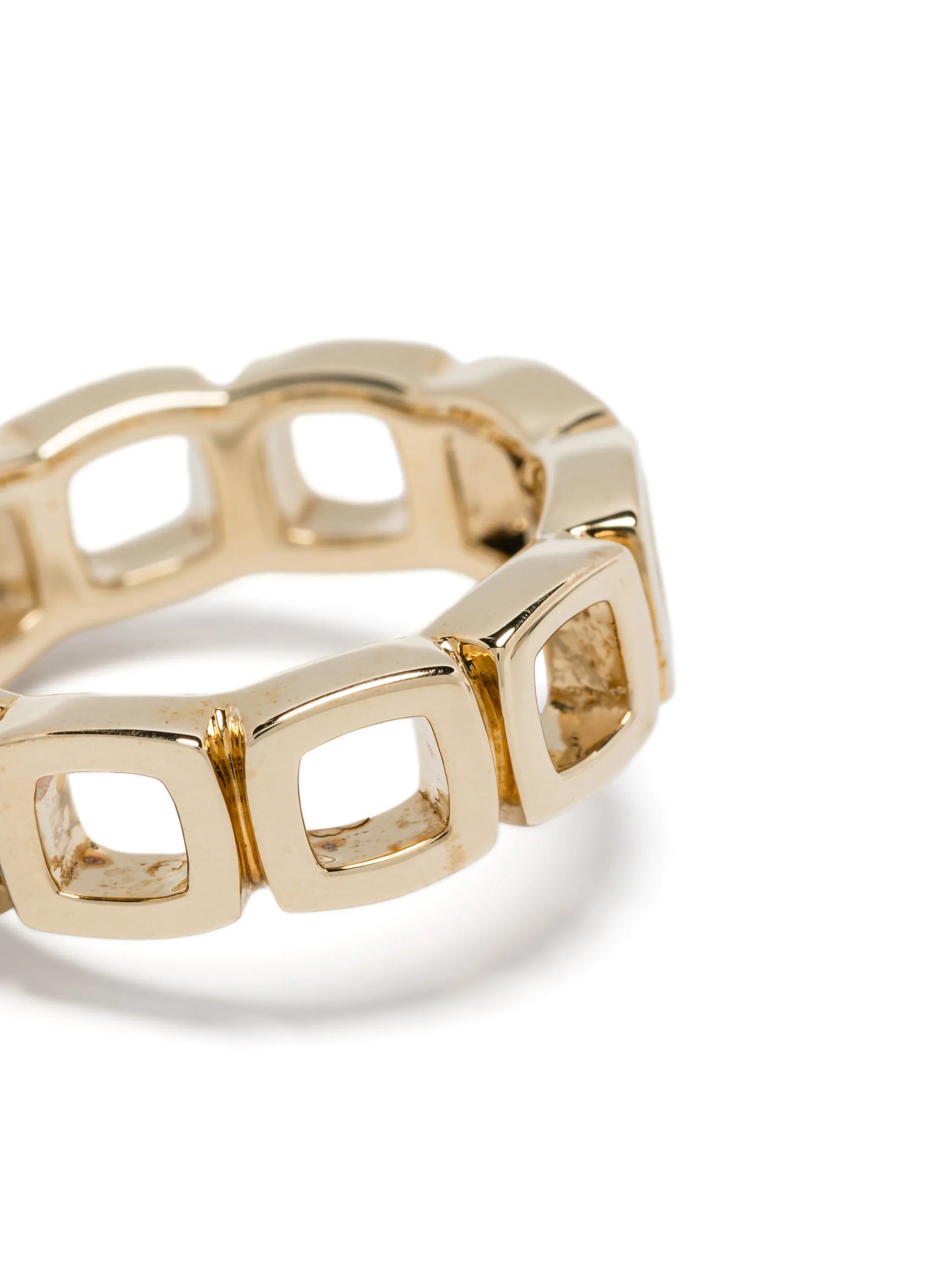 9K yellow gold Cushion ring