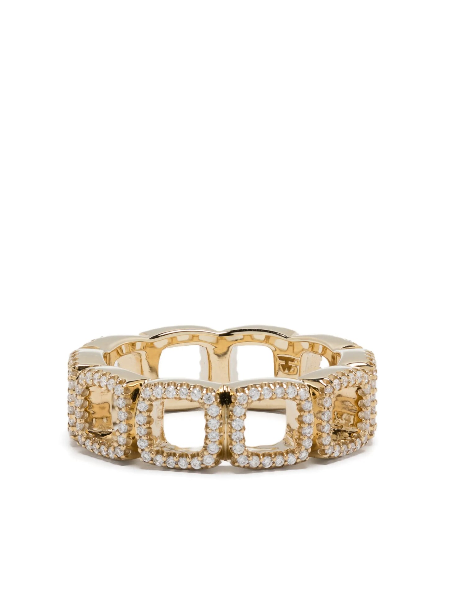 9K gold Cushion ring