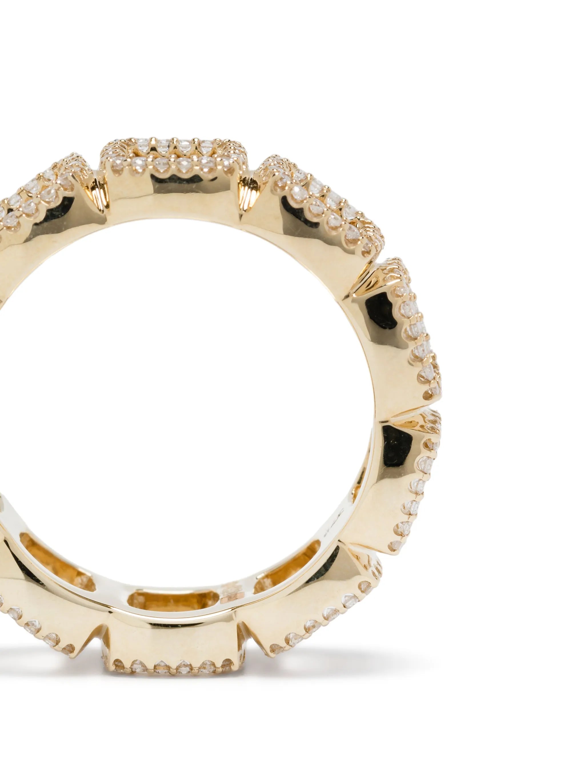 9K gold Cushion ring