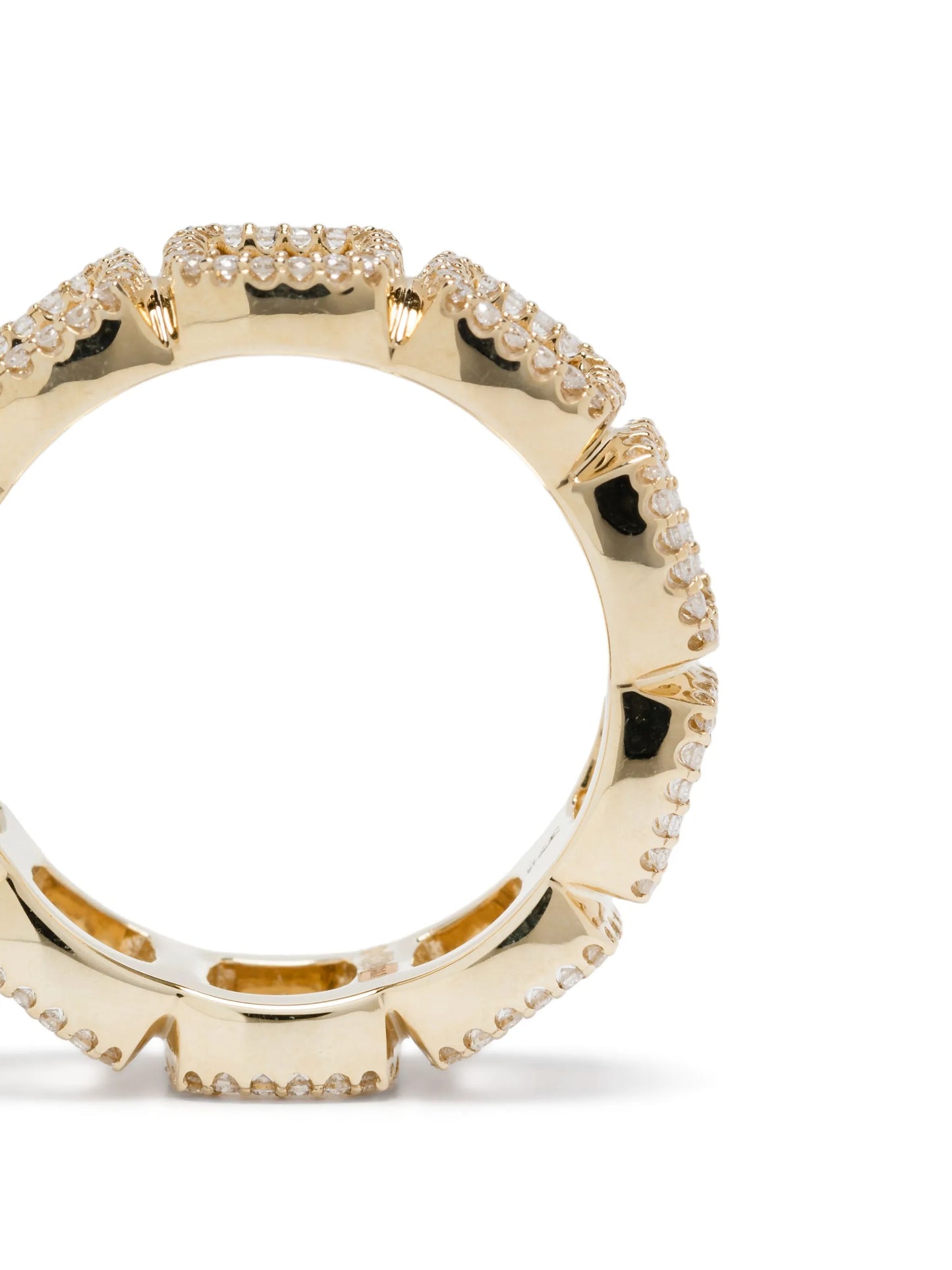 9K gold Cushion ring