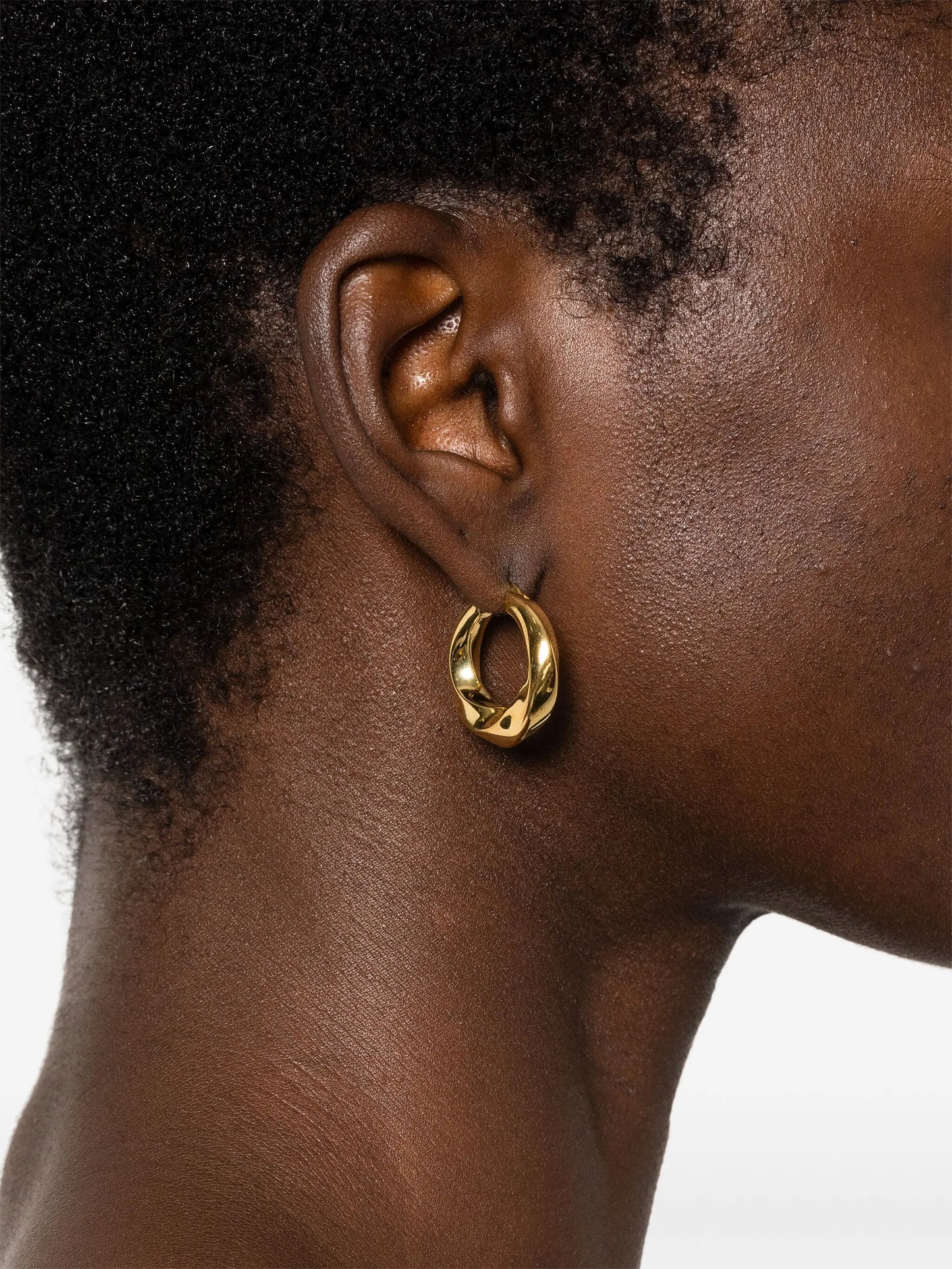 Infinity hoop earrings