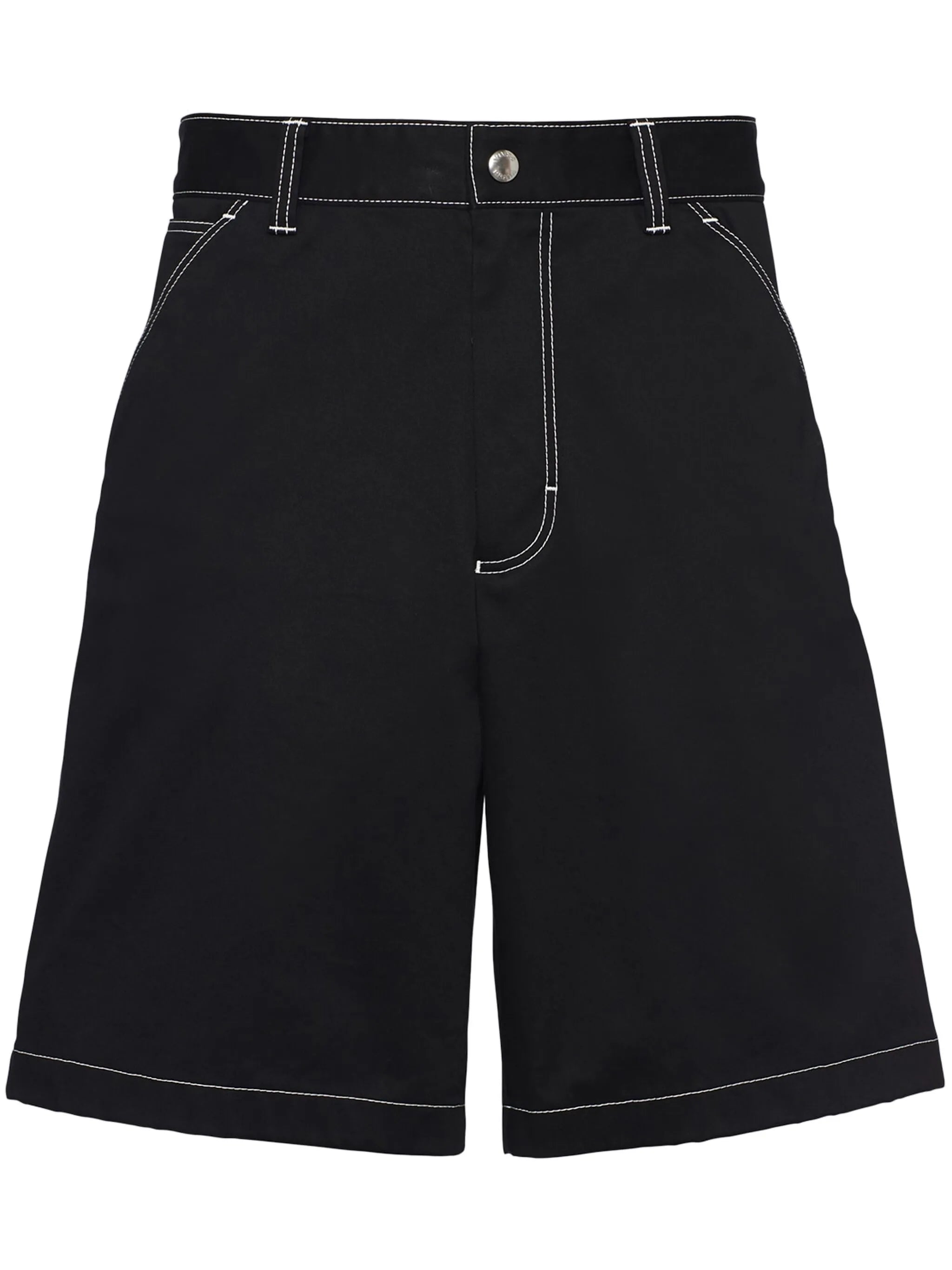 straight-leg cotton trousers