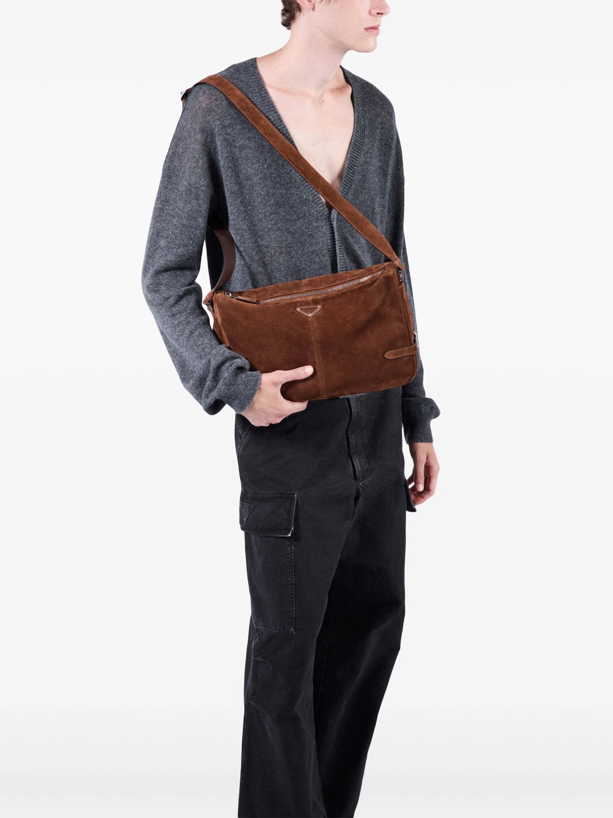 Garment-dyed cotton trousers