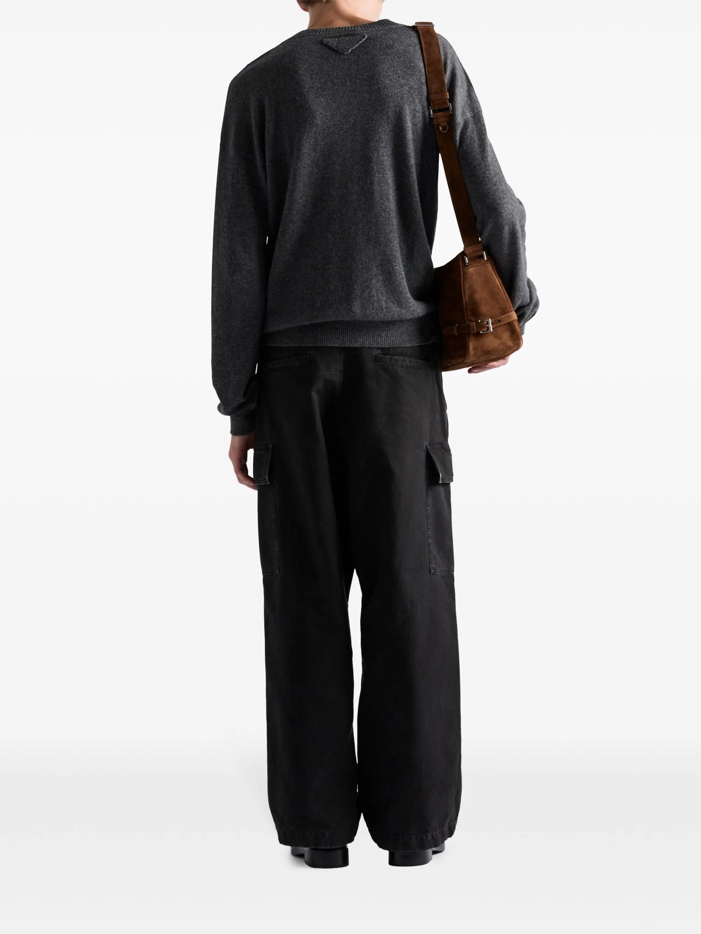 Garment-dyed cotton trousers
