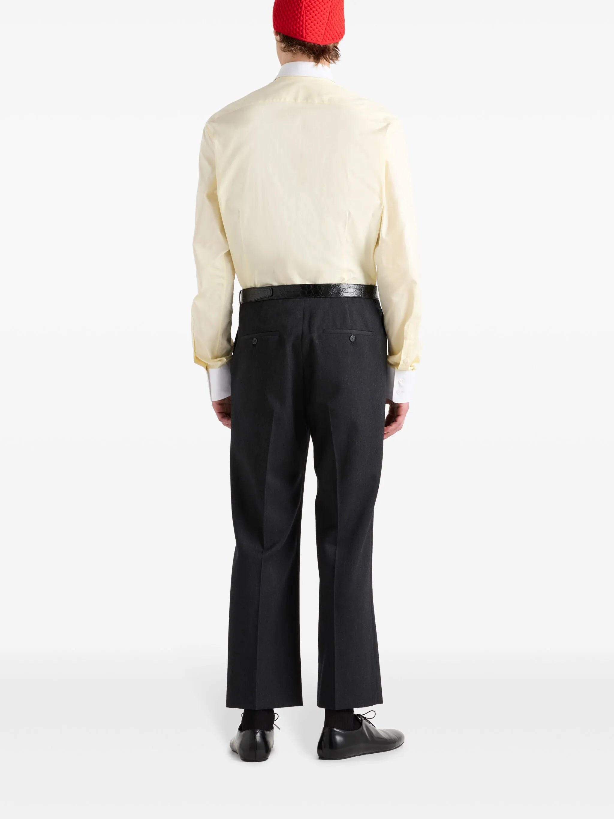 belted chino trousers
