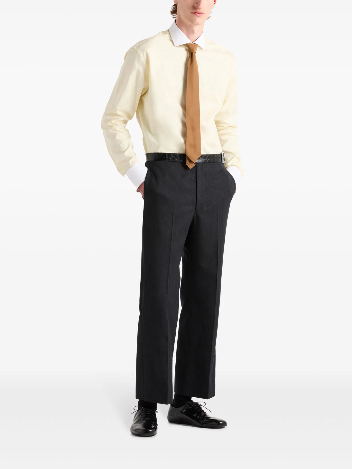 belted chino trousers