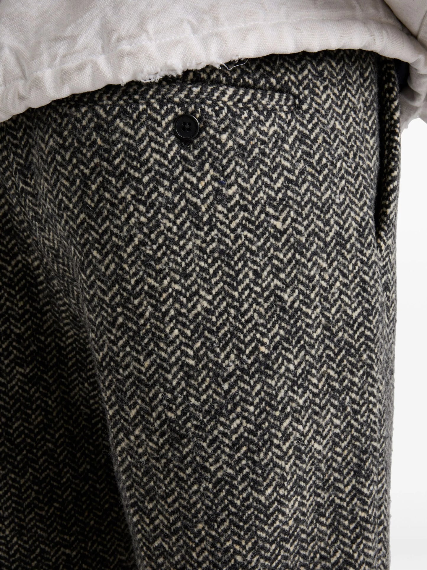 belted slim fit trousers