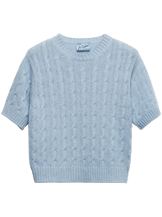 cable-knit cashmere sweater
