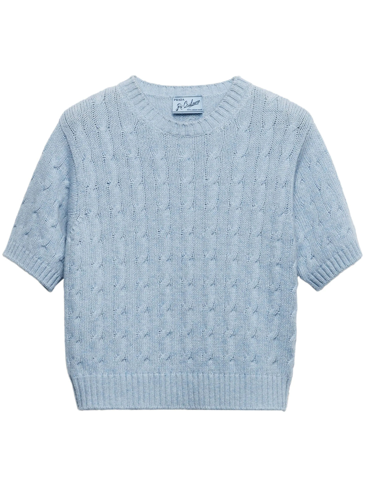 cable-knit re-cashmere sweater