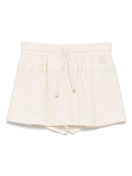 textured mini skirt