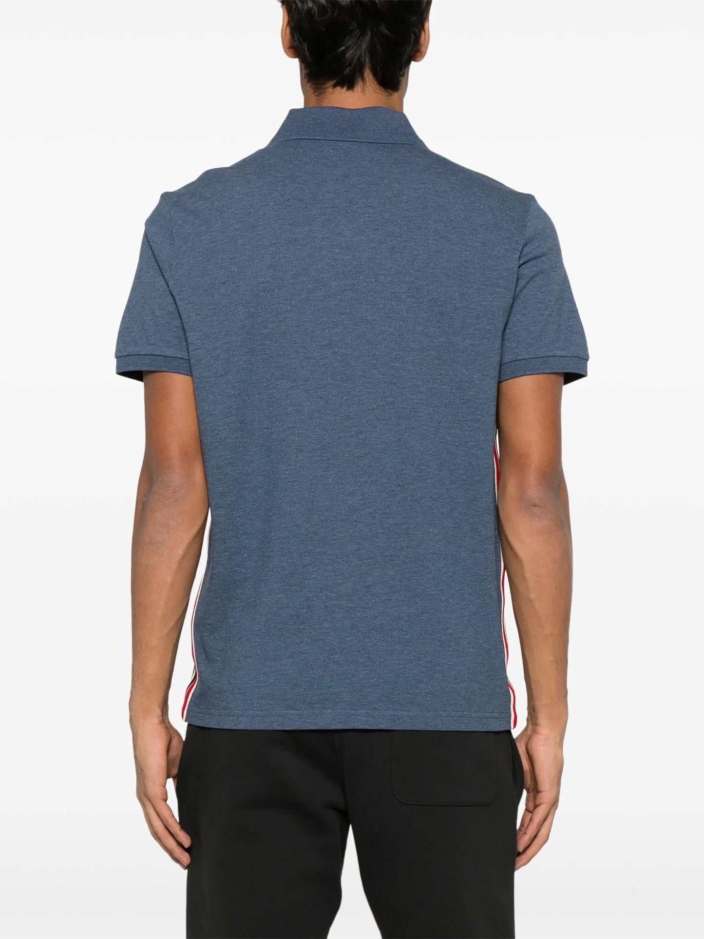 logo-patch polo shirt