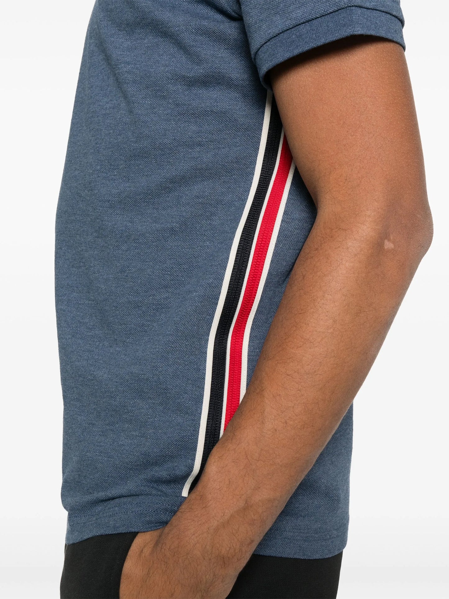 logo-patch polo shirt