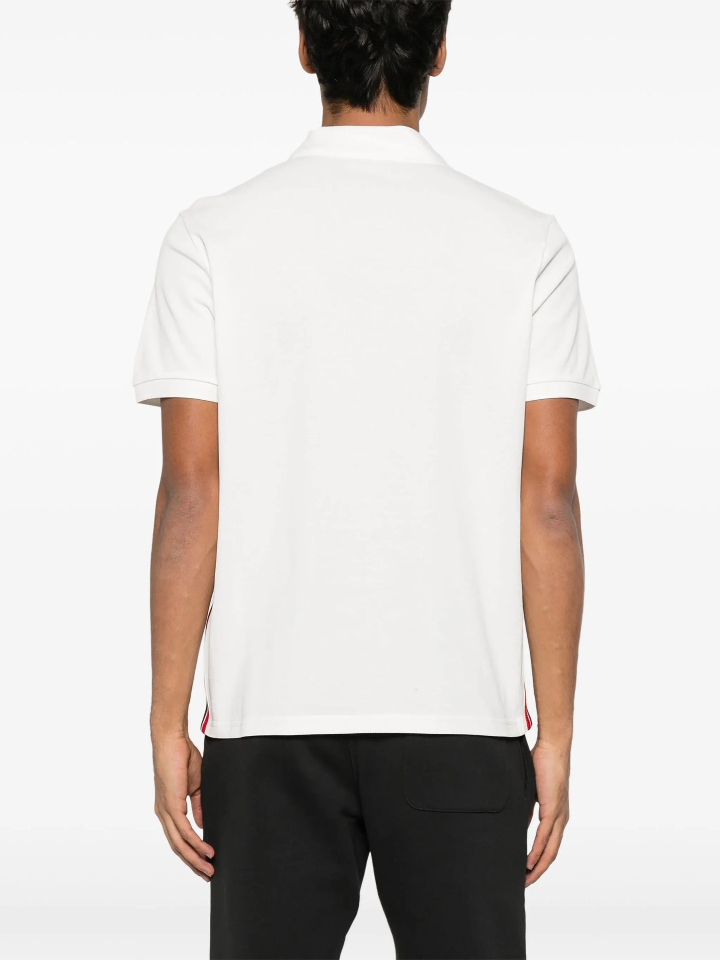 logo-patch polo shirt