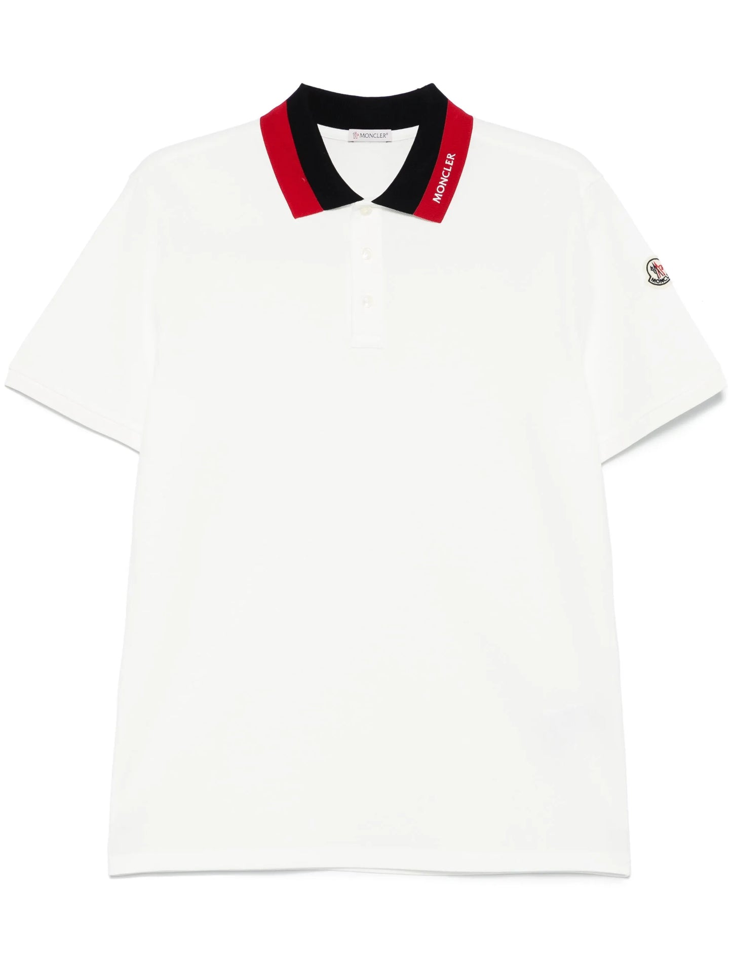 embroidered-logo piqué polo shirt