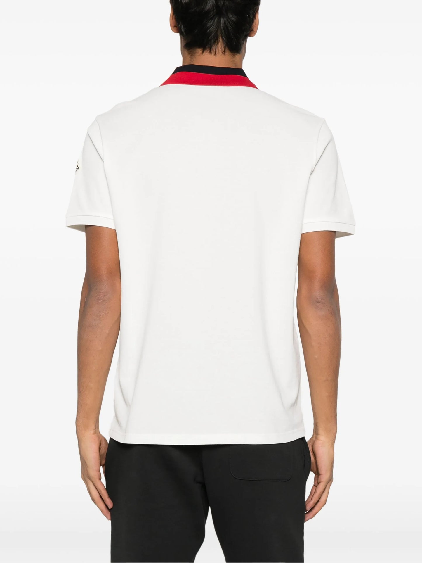embroidered-logo piqué polo shirt