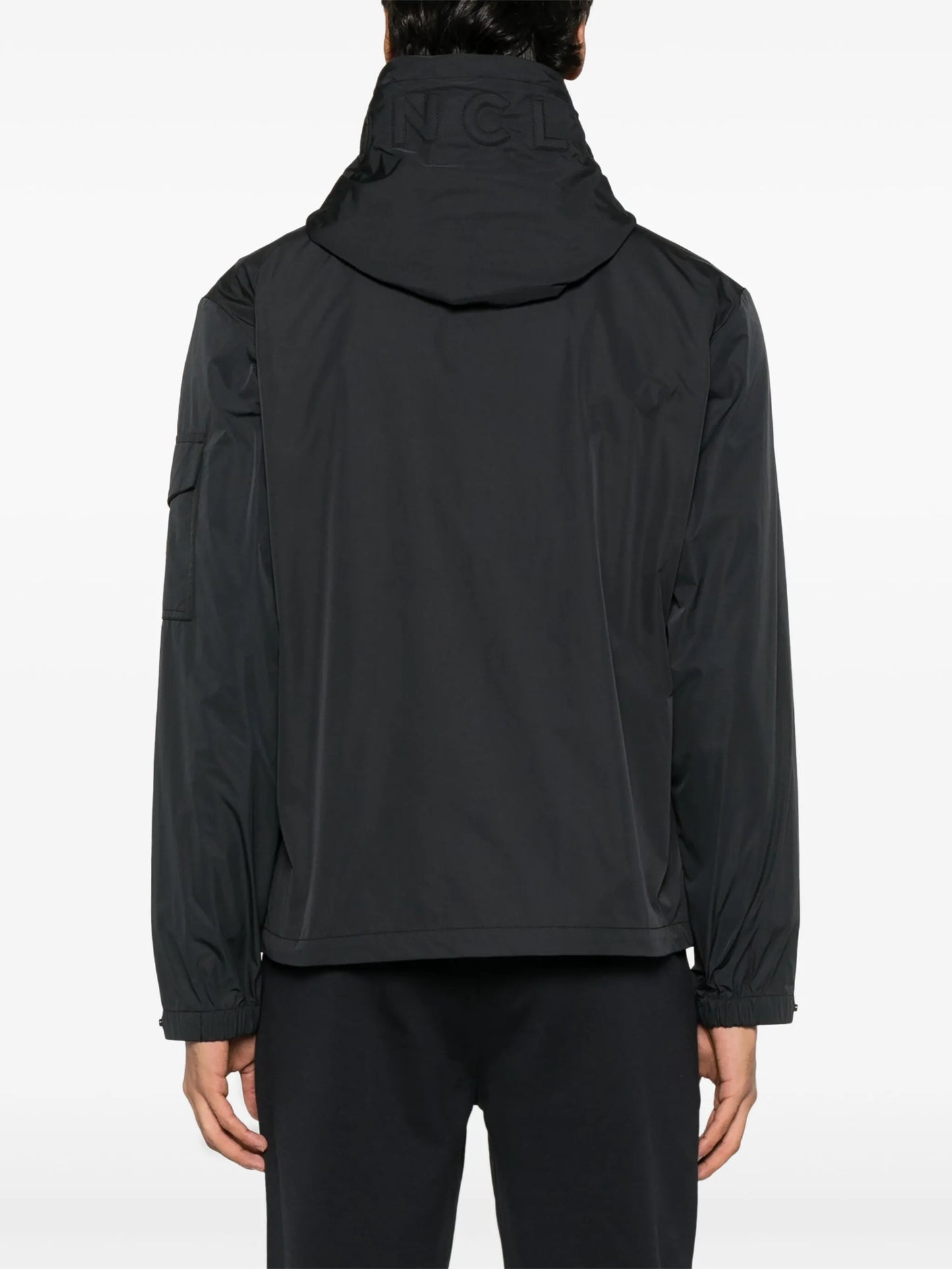 lens-detail hooded jacket
