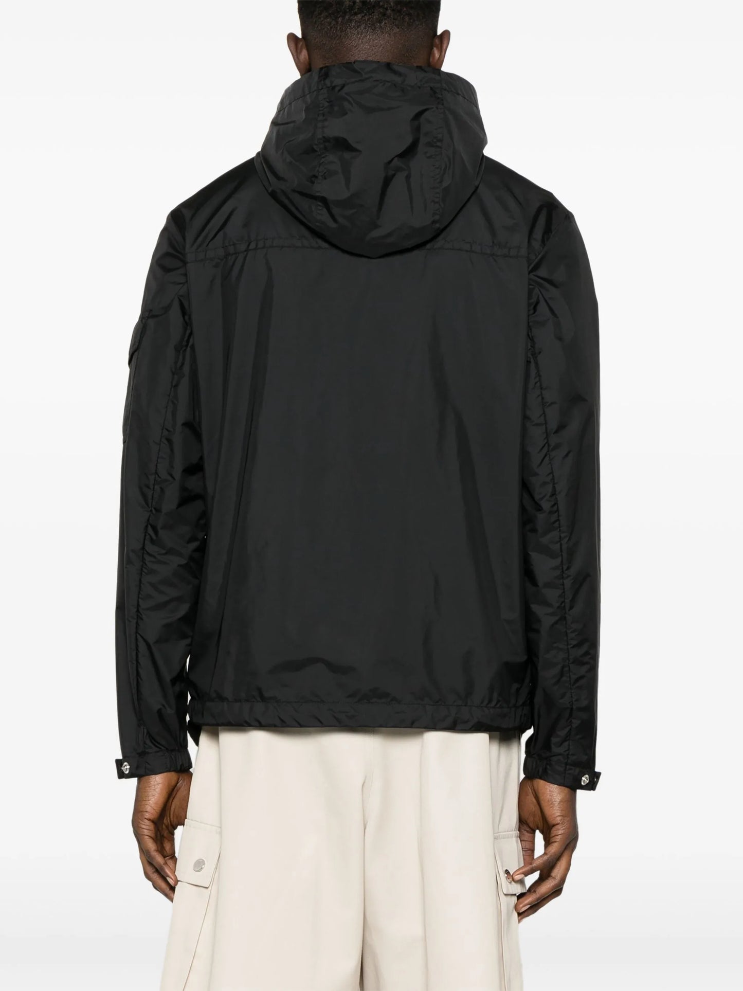 Etiache hood logo-patch jacket