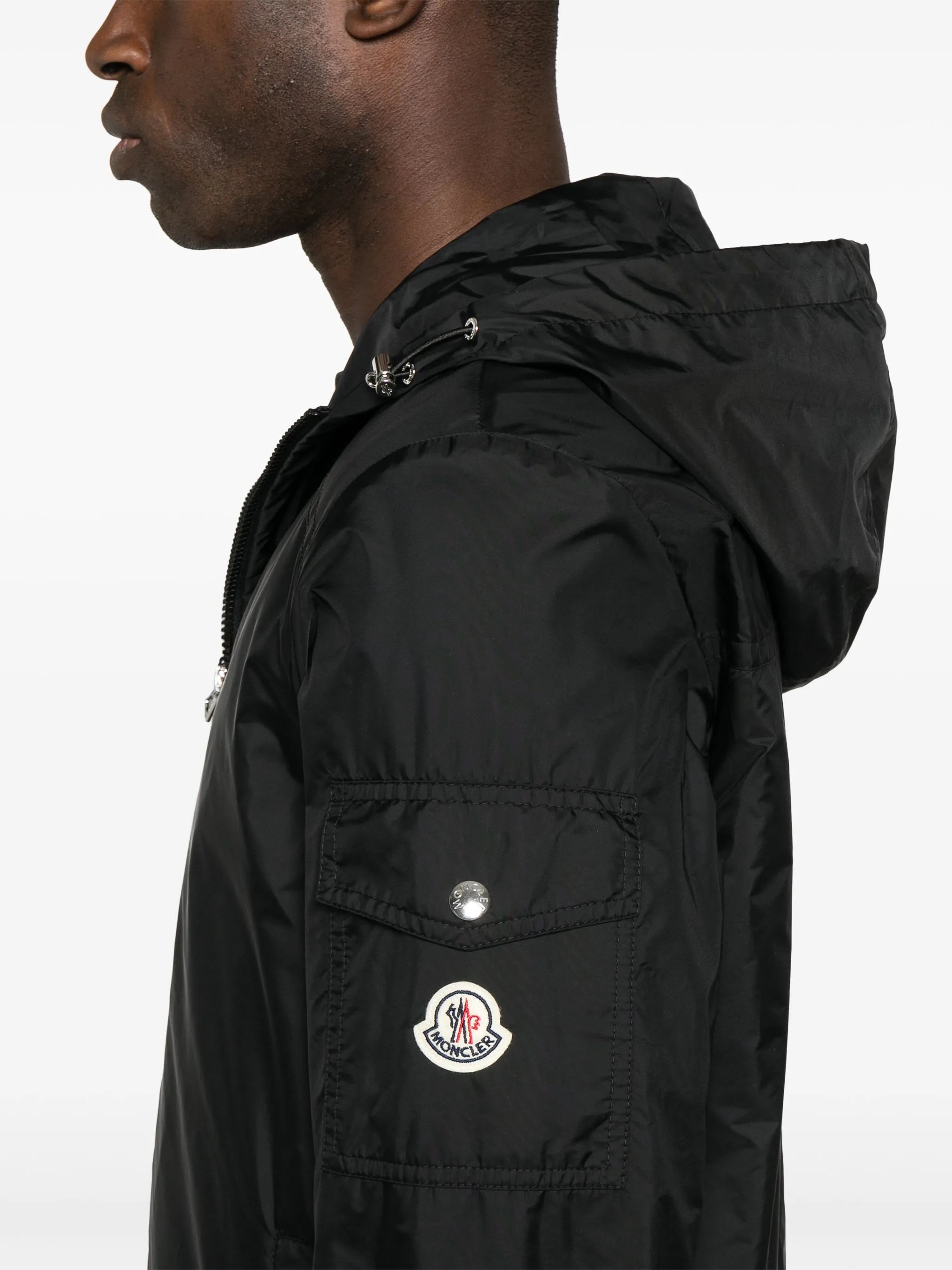 Etiache hood logo-patch jacket
