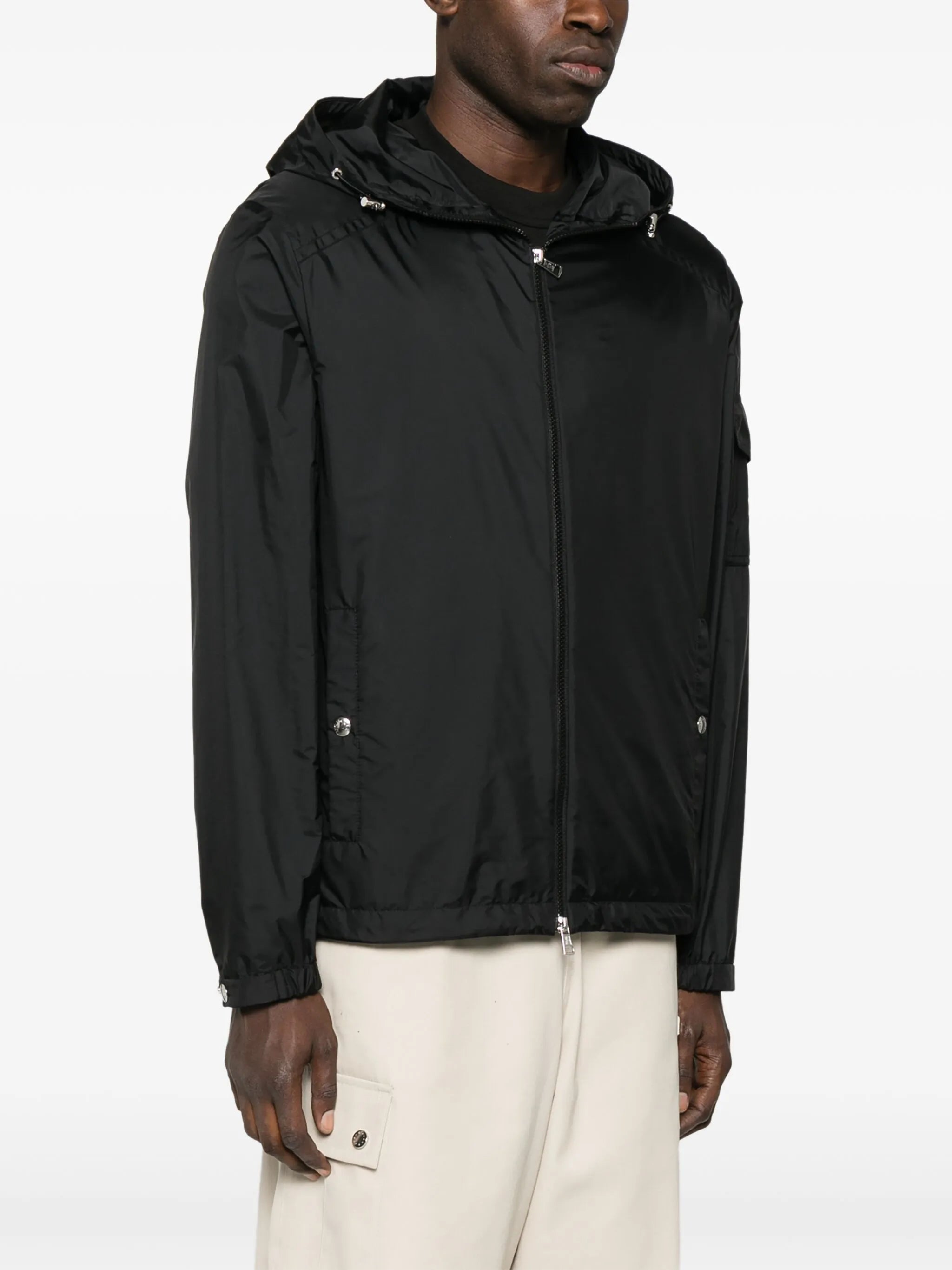 Etiache hood logo-patch jacket