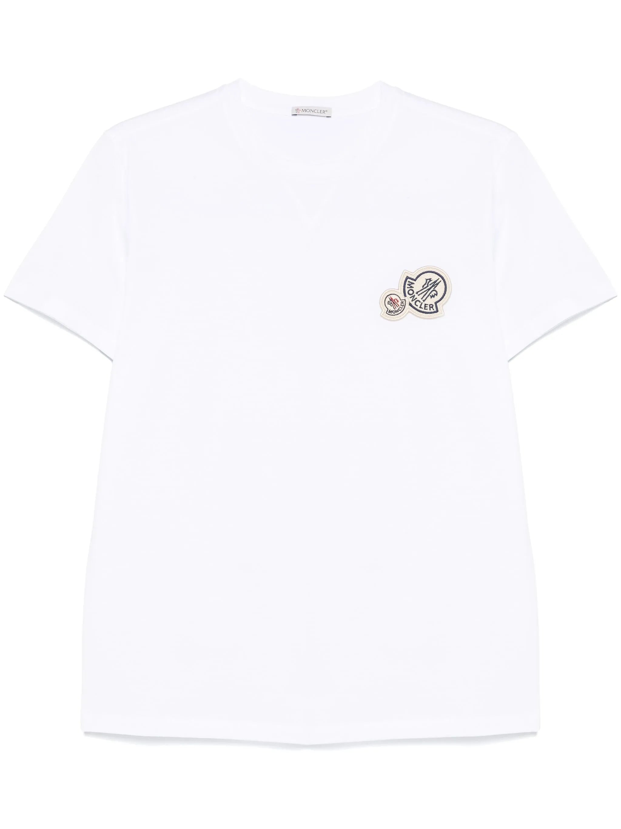 double-logo patch T-shirt
