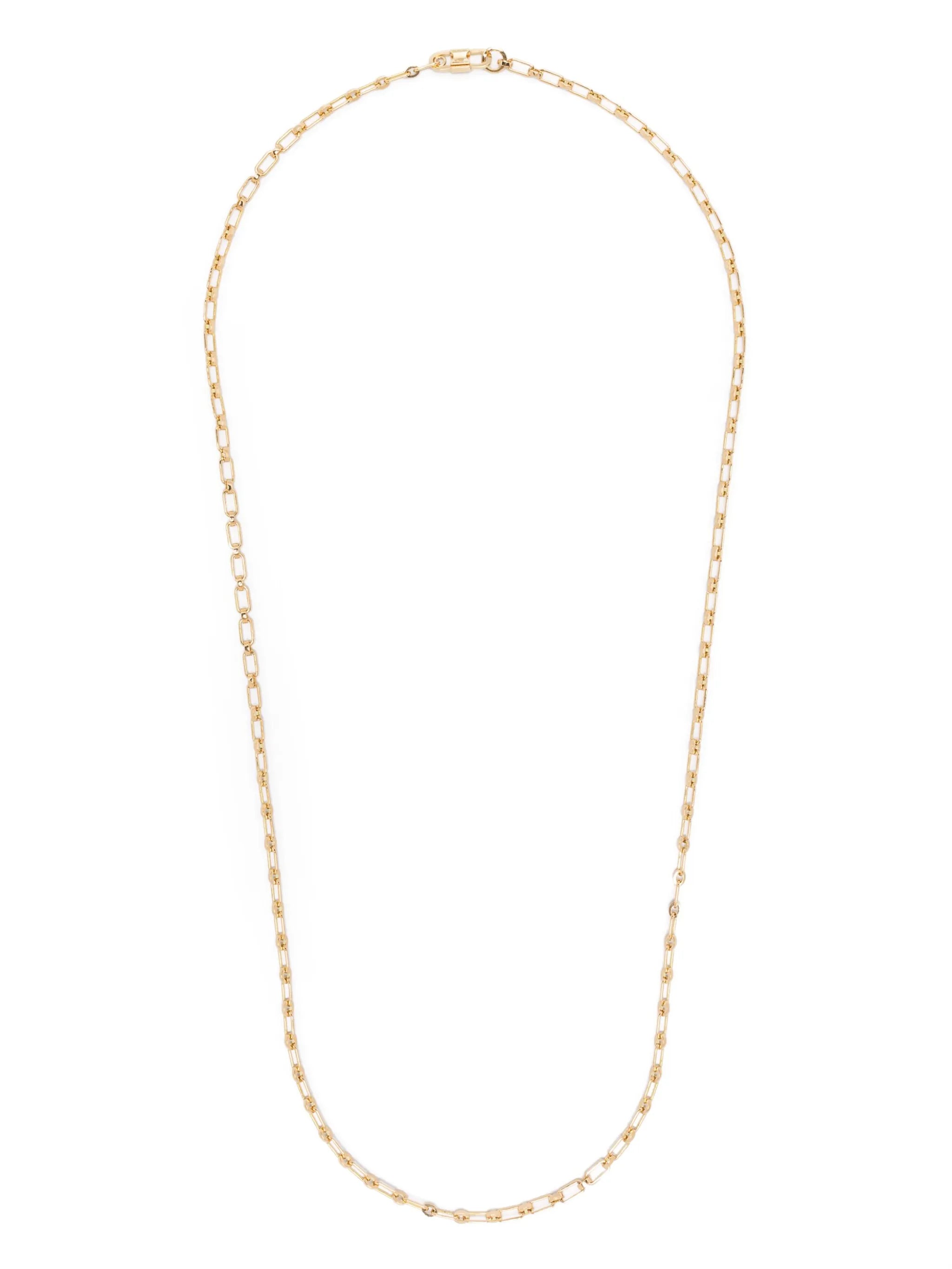 18K yellow gold 77 chain-link necklace