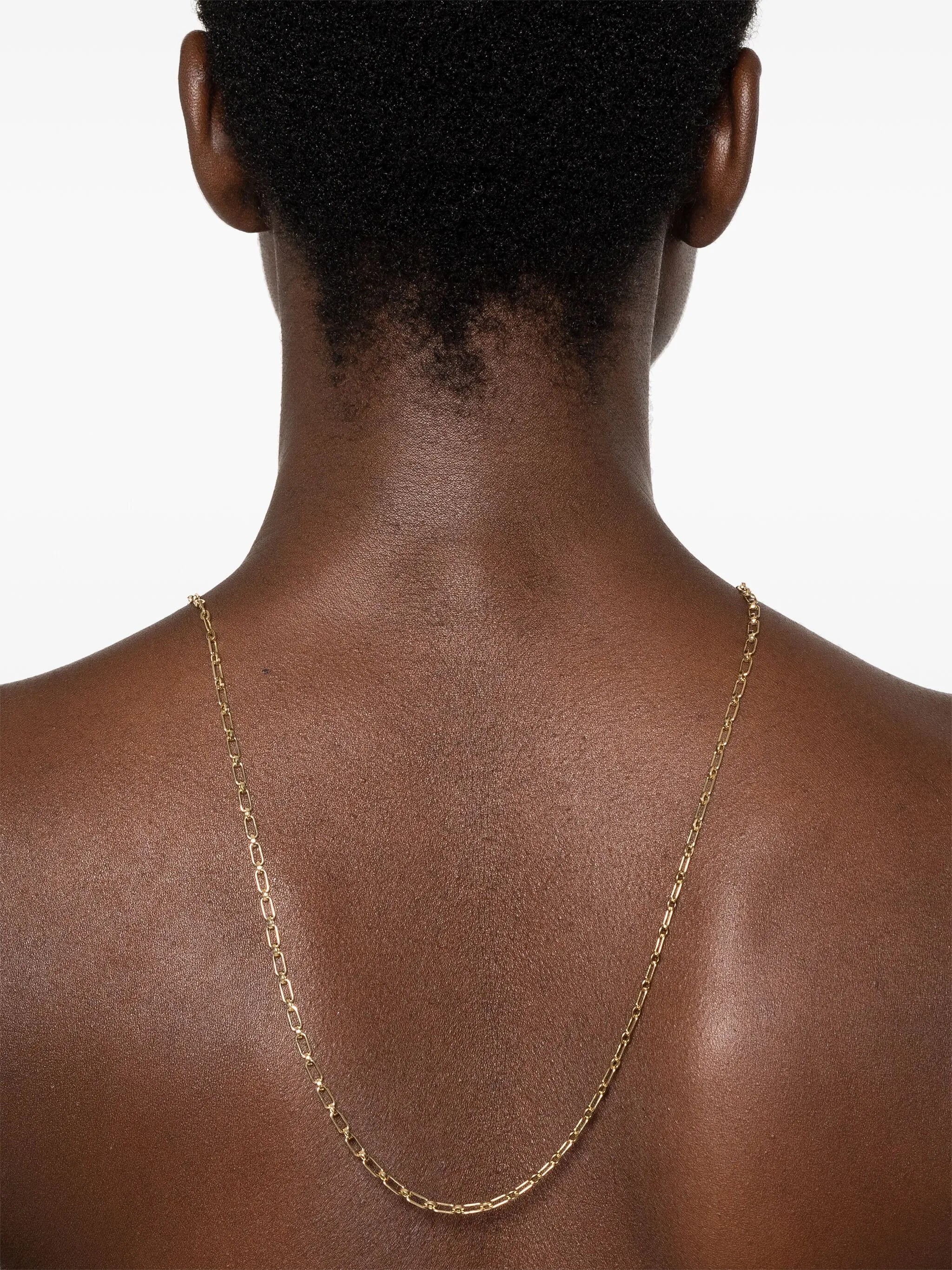 18K yellow gold 77 chain-link necklace