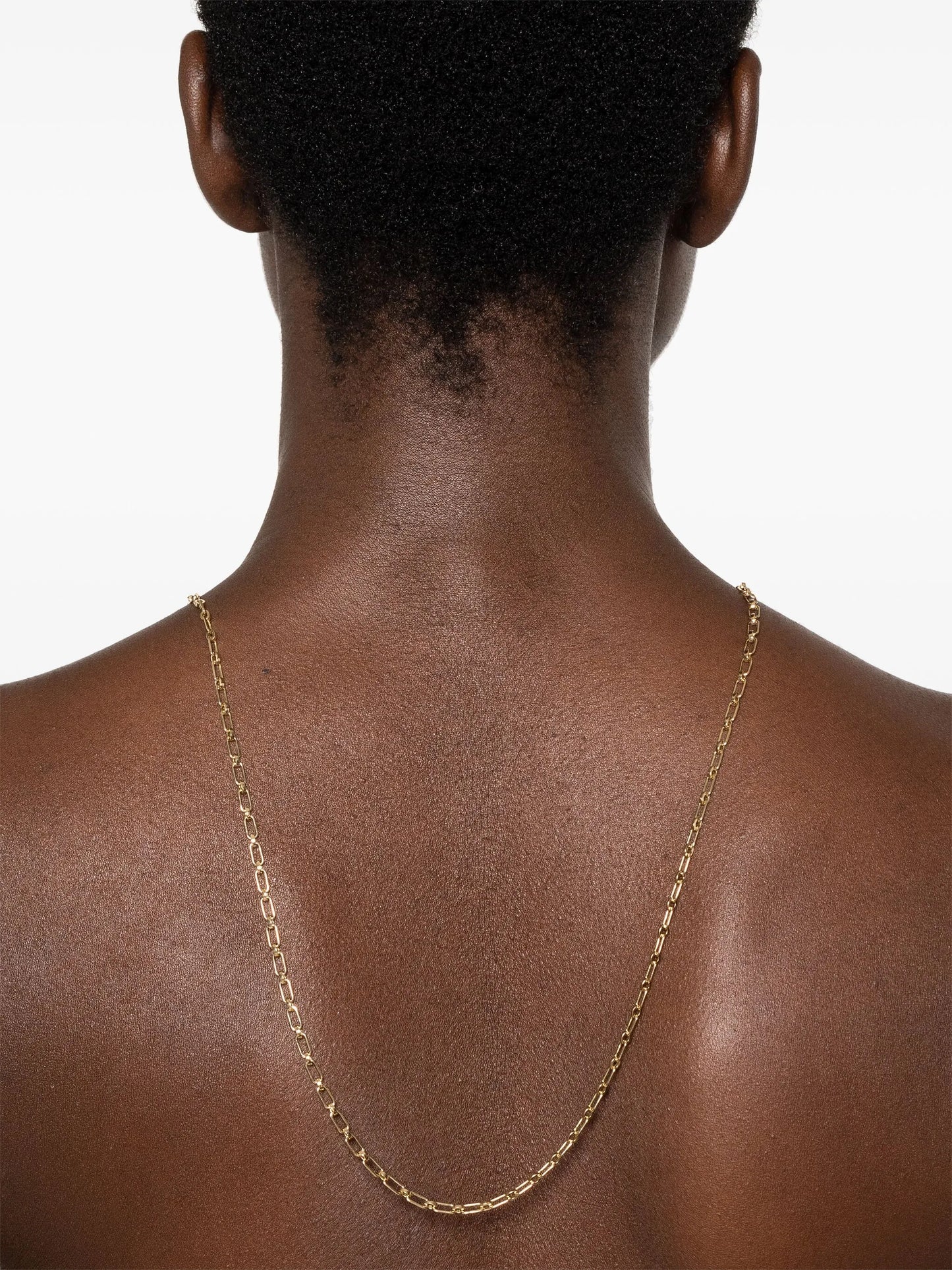 18K yellow gold 77 chain-link necklace