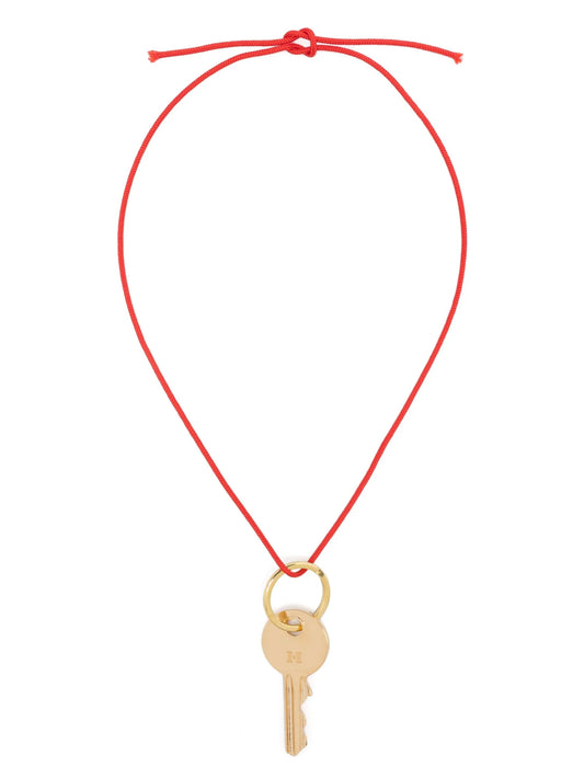 14K yellow gold Key pendant