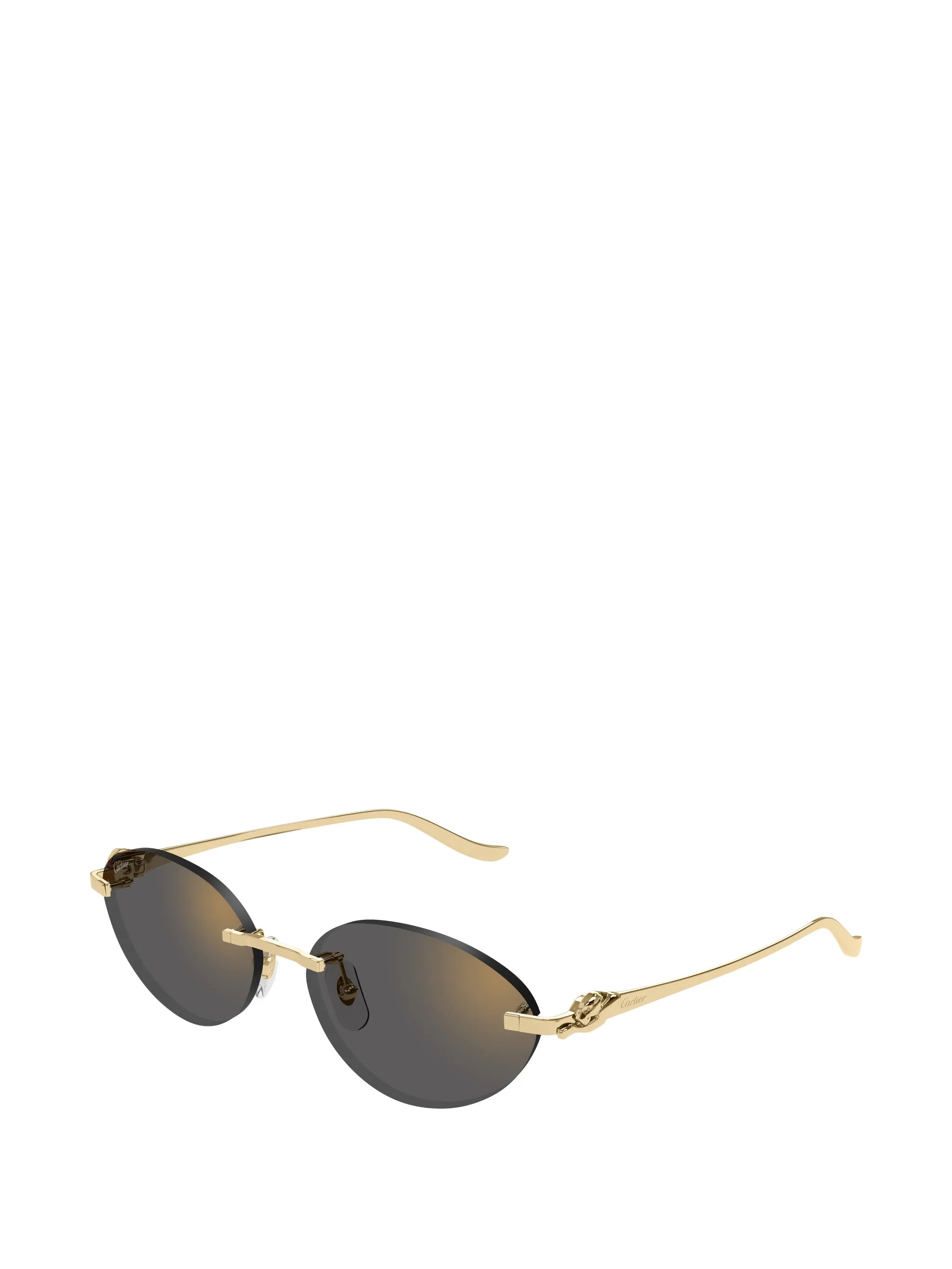 oval-frame sunglasses