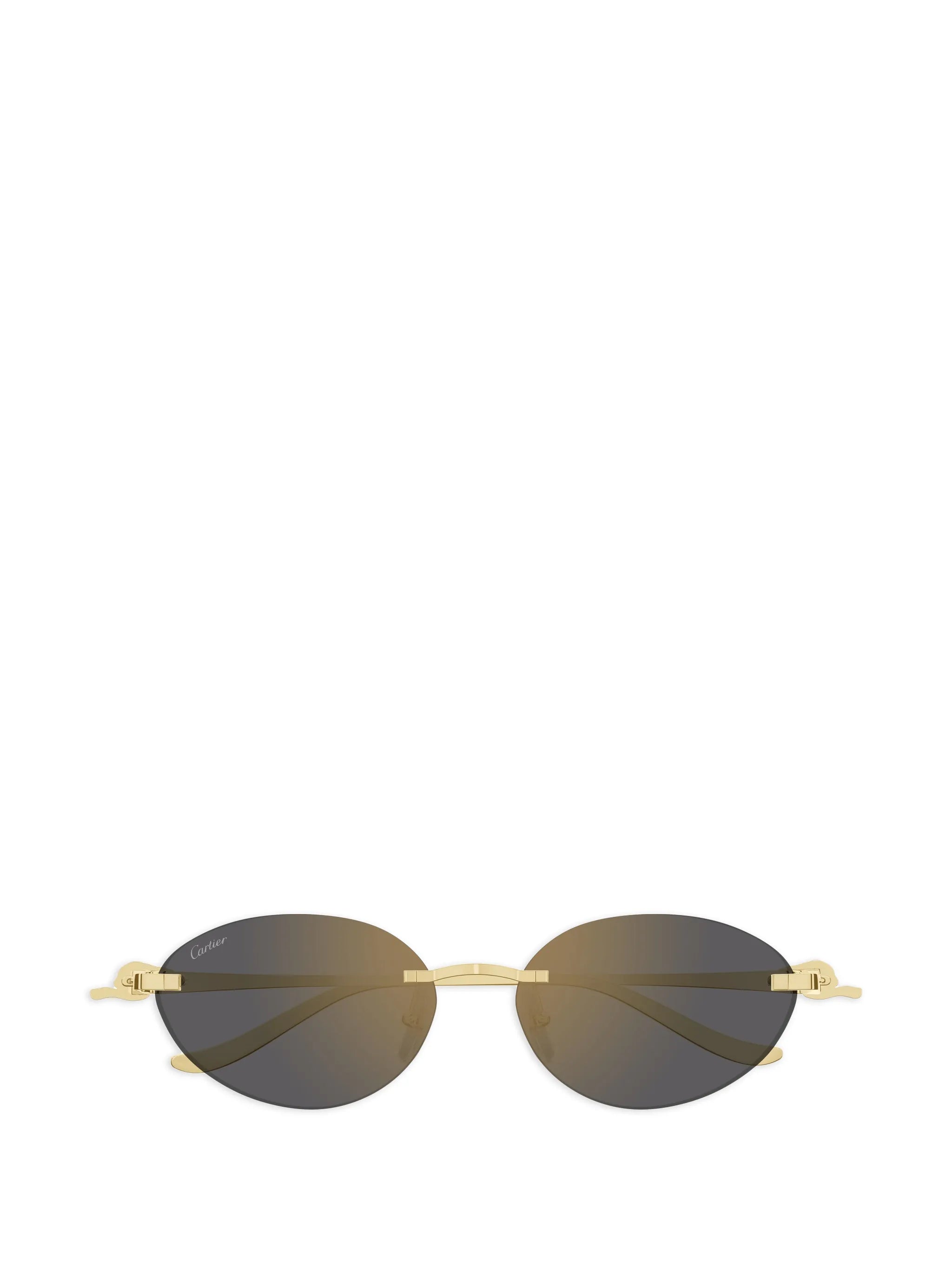 oval-frame sunglasses