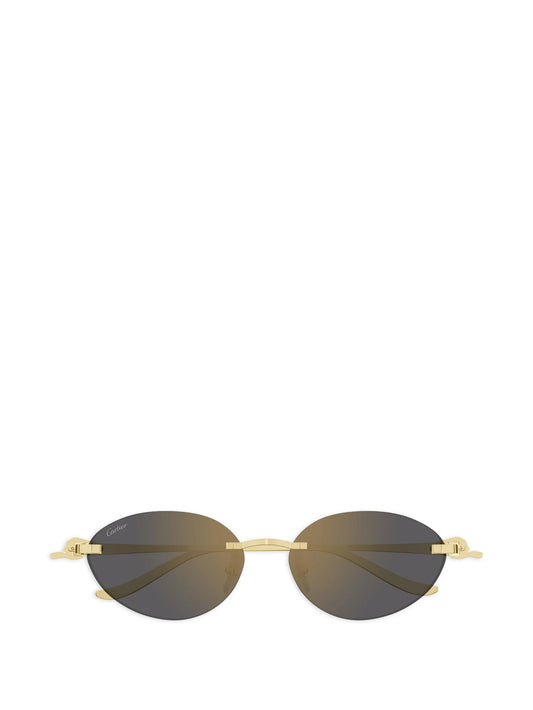 oval-frame sunglasses