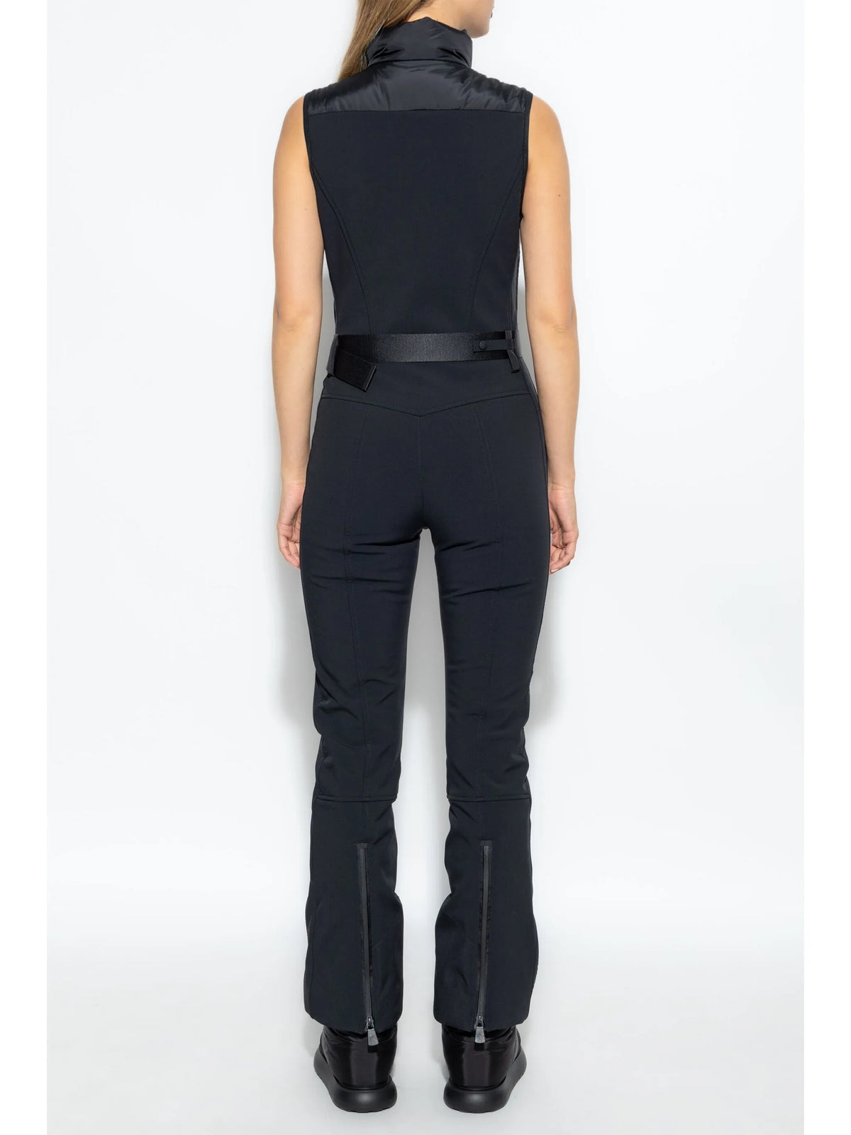 down-filled ski suit