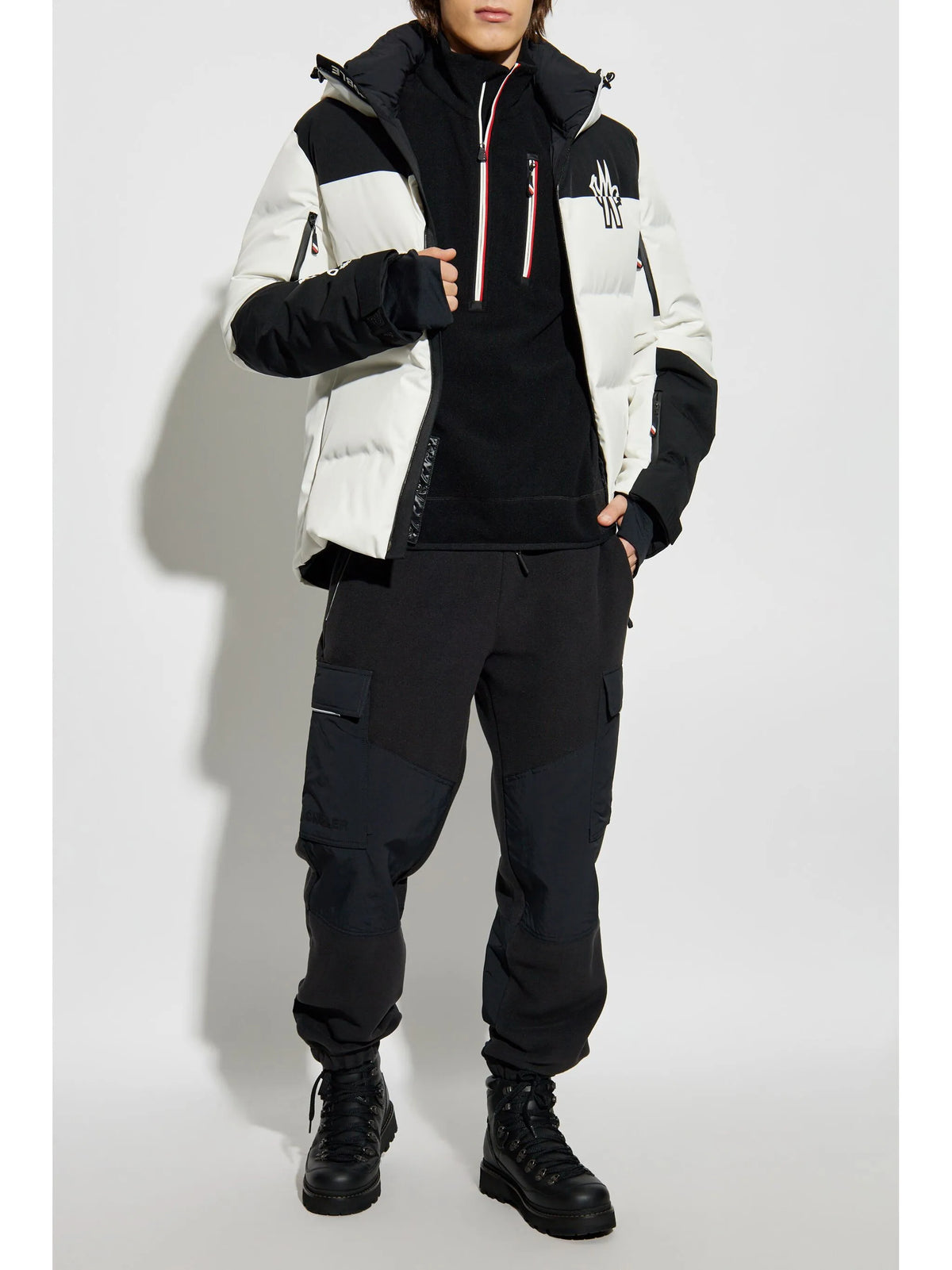half-zip fleece sweatshirt