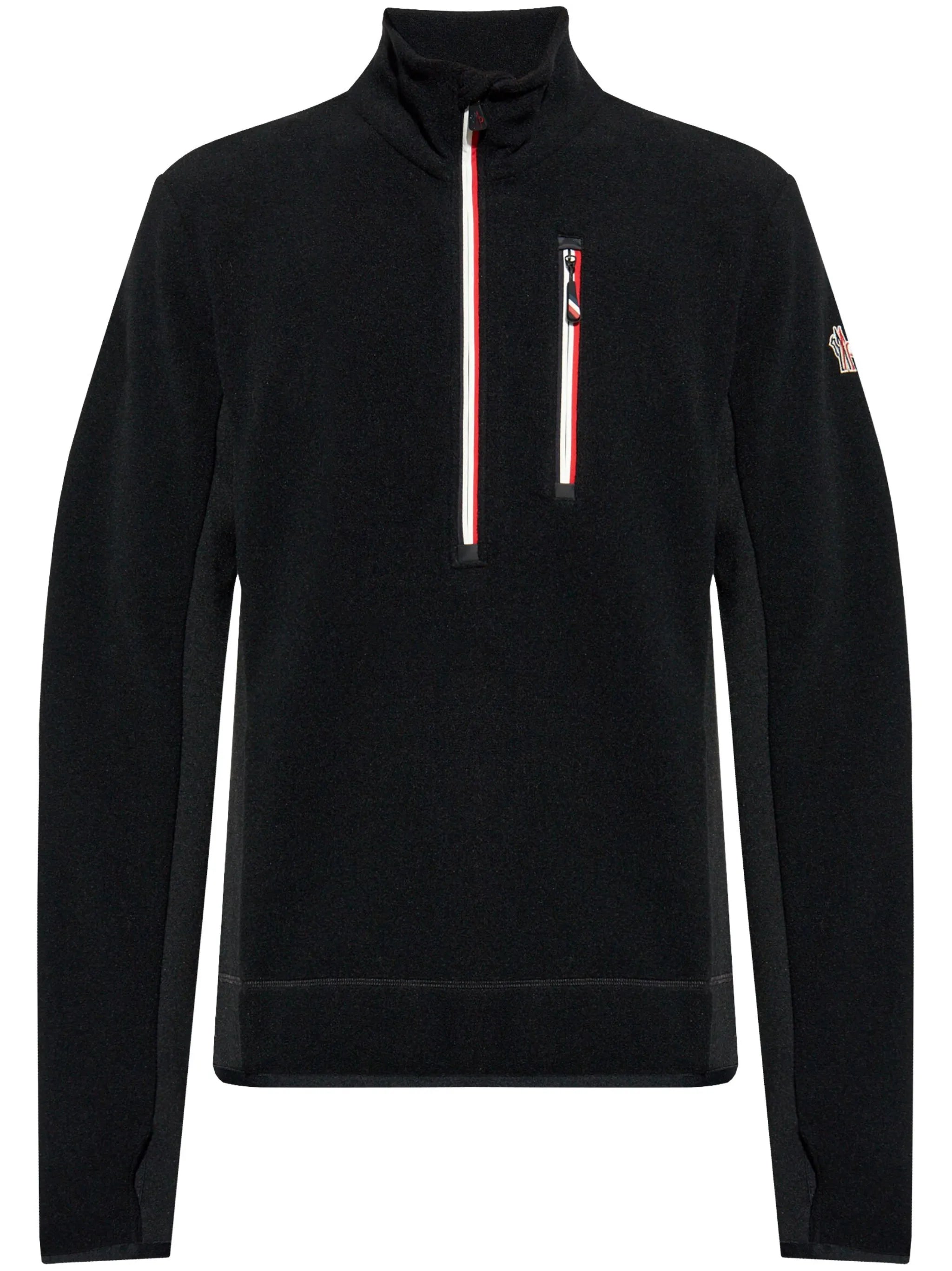half-zip fleece sweatshirt