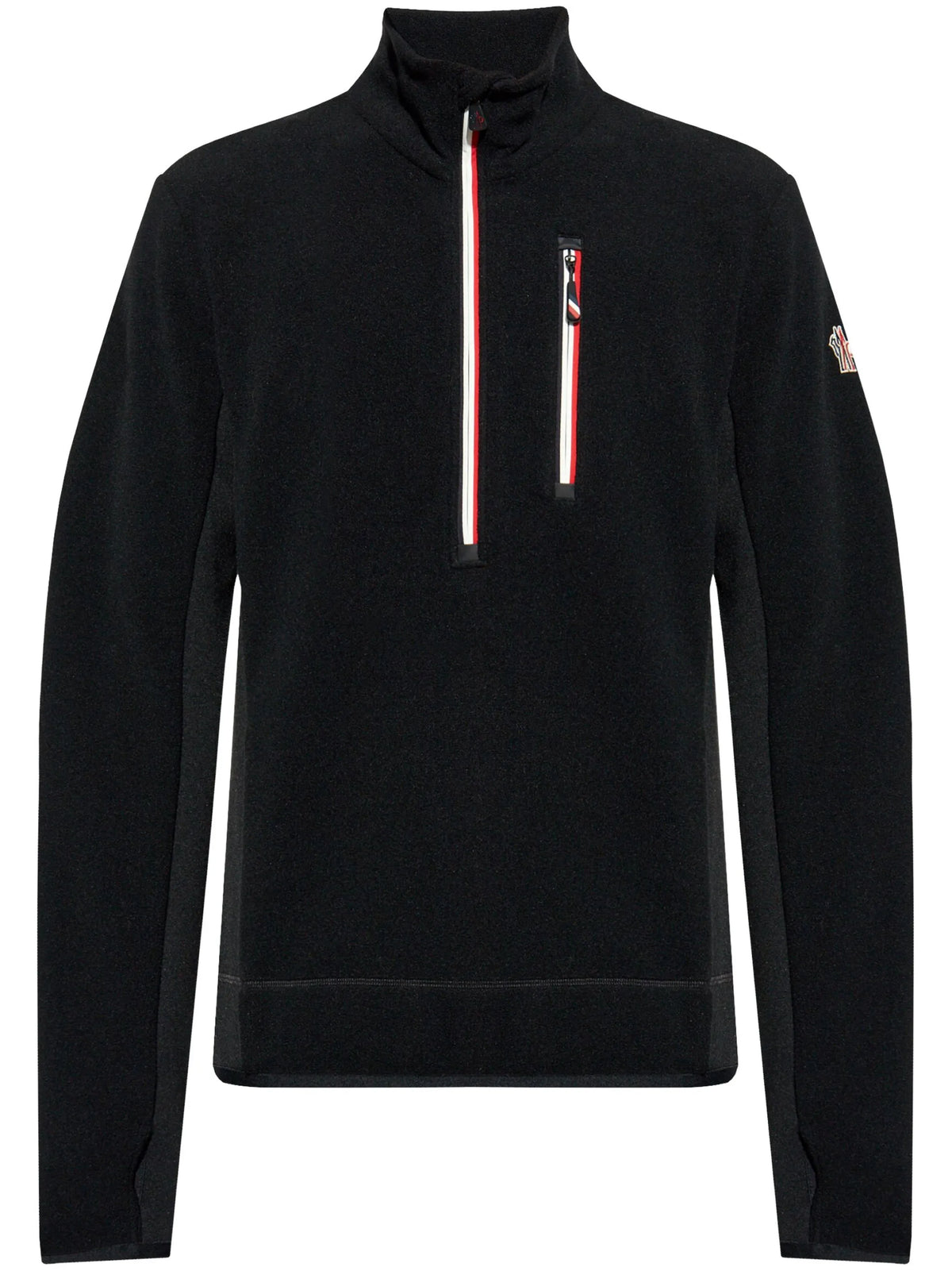 half-zip fleece sweatshirt