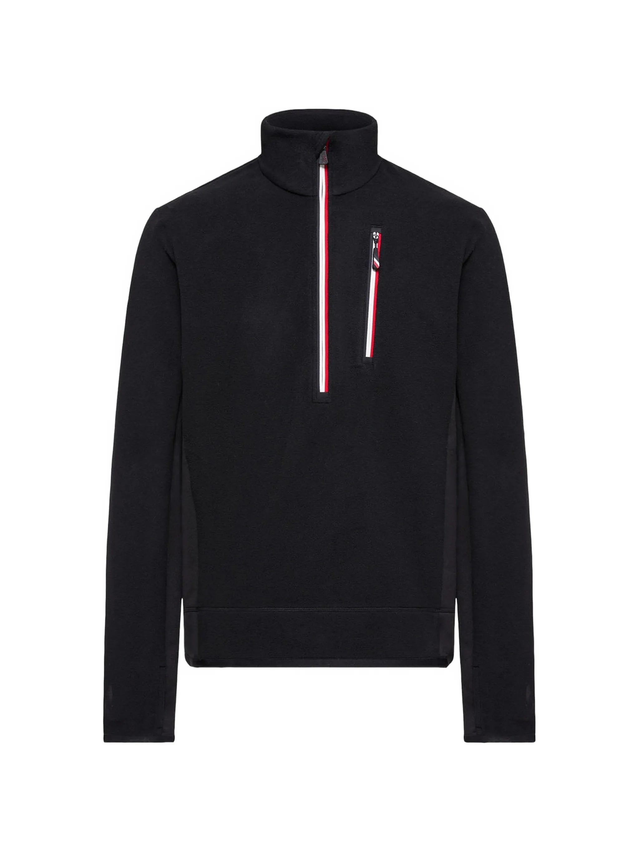 half-zip fleece sweatshirt