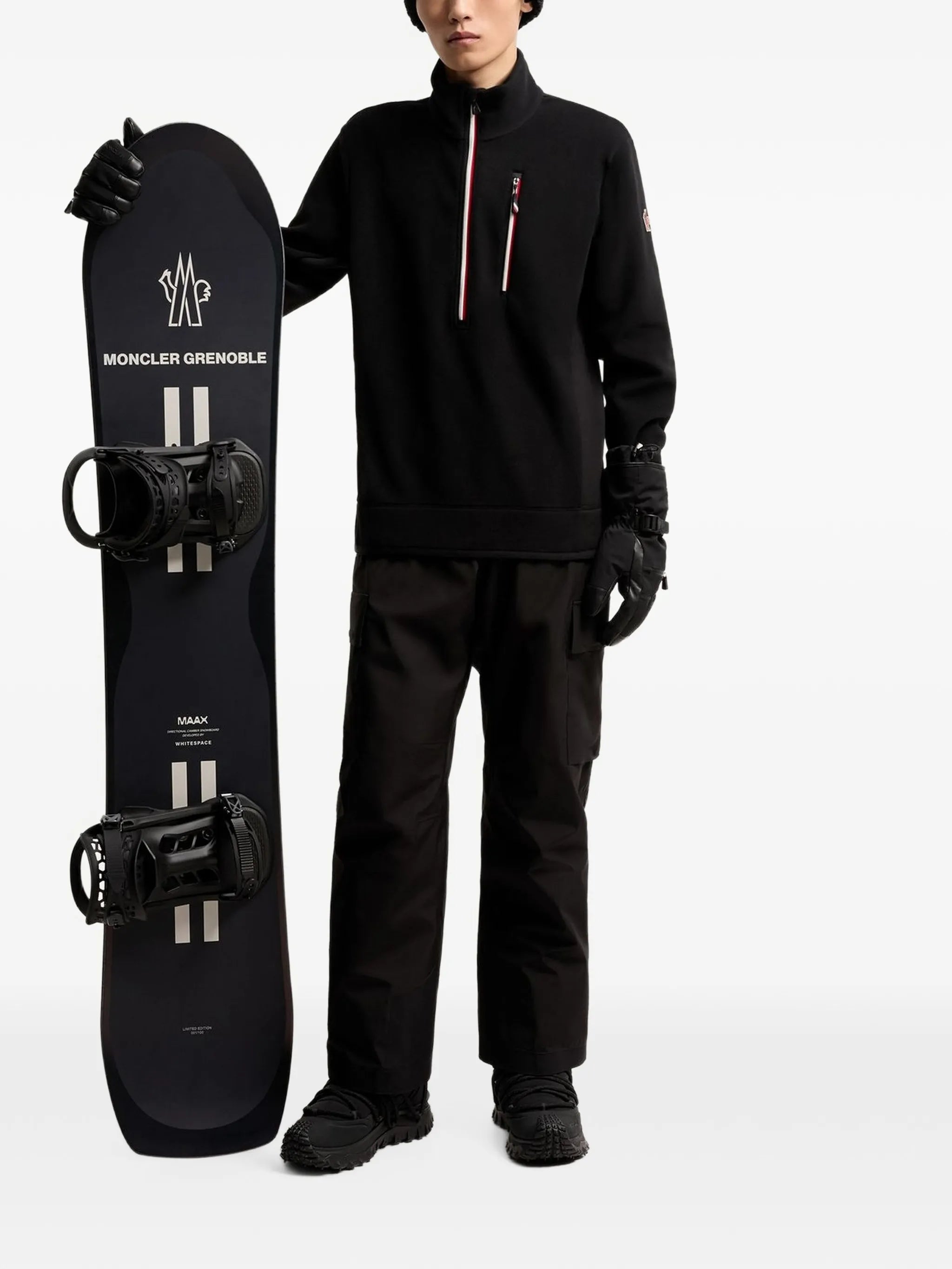 half-zip fleece sweatshirt